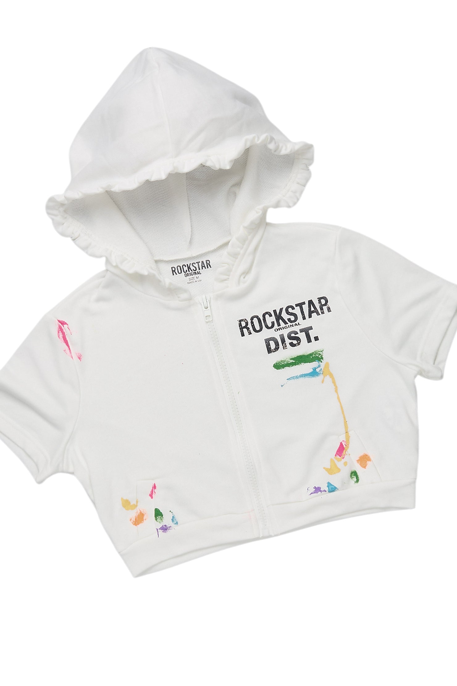 Jaimie Ivory Crop Short Set