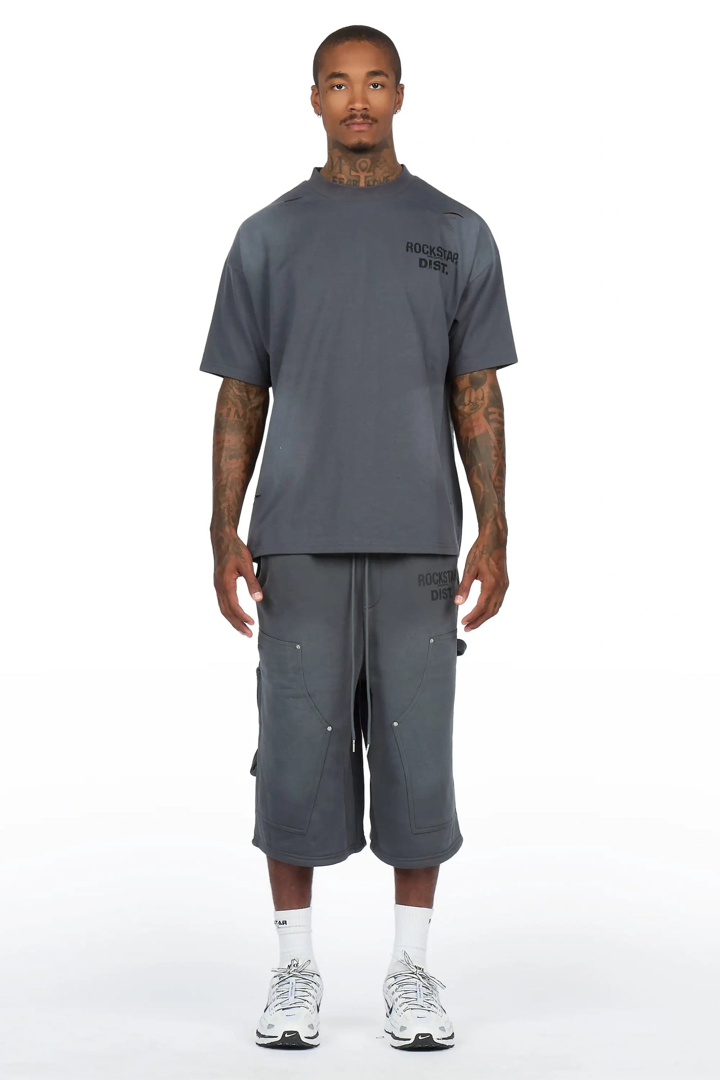 Finn Grey T-Shirt Jort Set