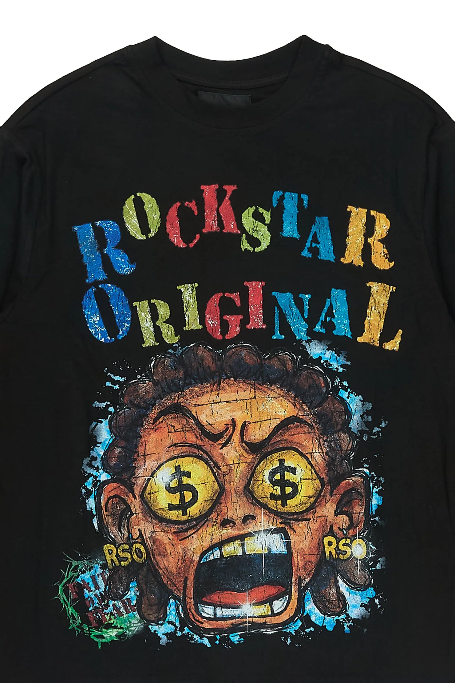 Boys Jagger Black Long Sleeve Graphic T-Shirt
