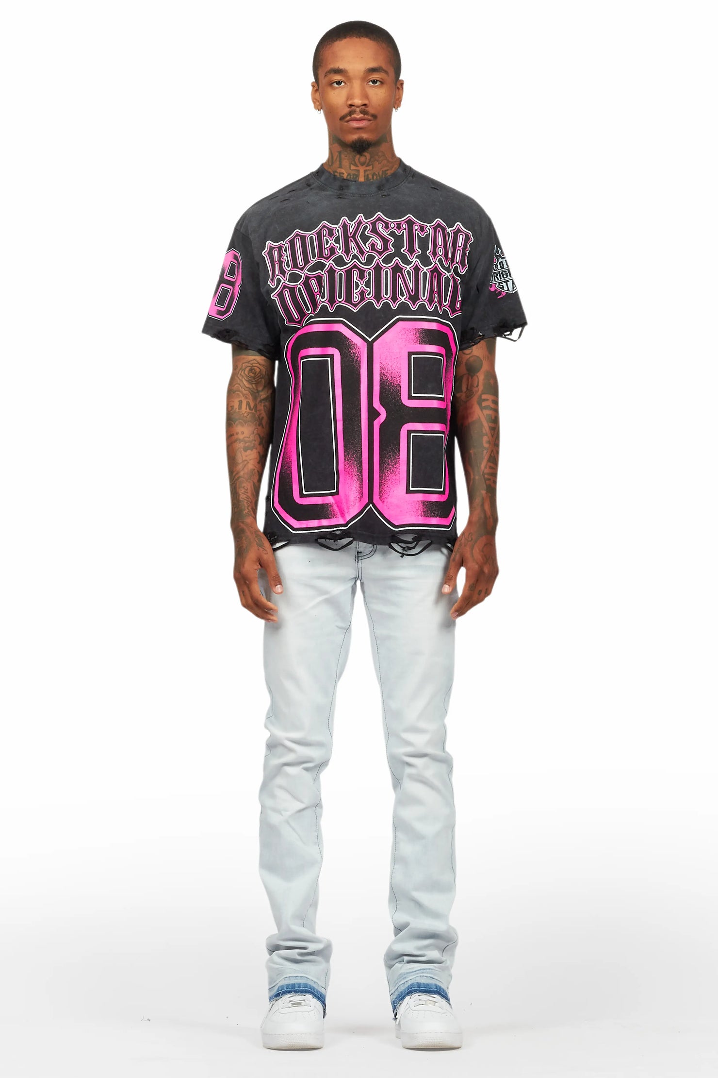 Alim Vintage Black Oversized Graphic T-Shirt