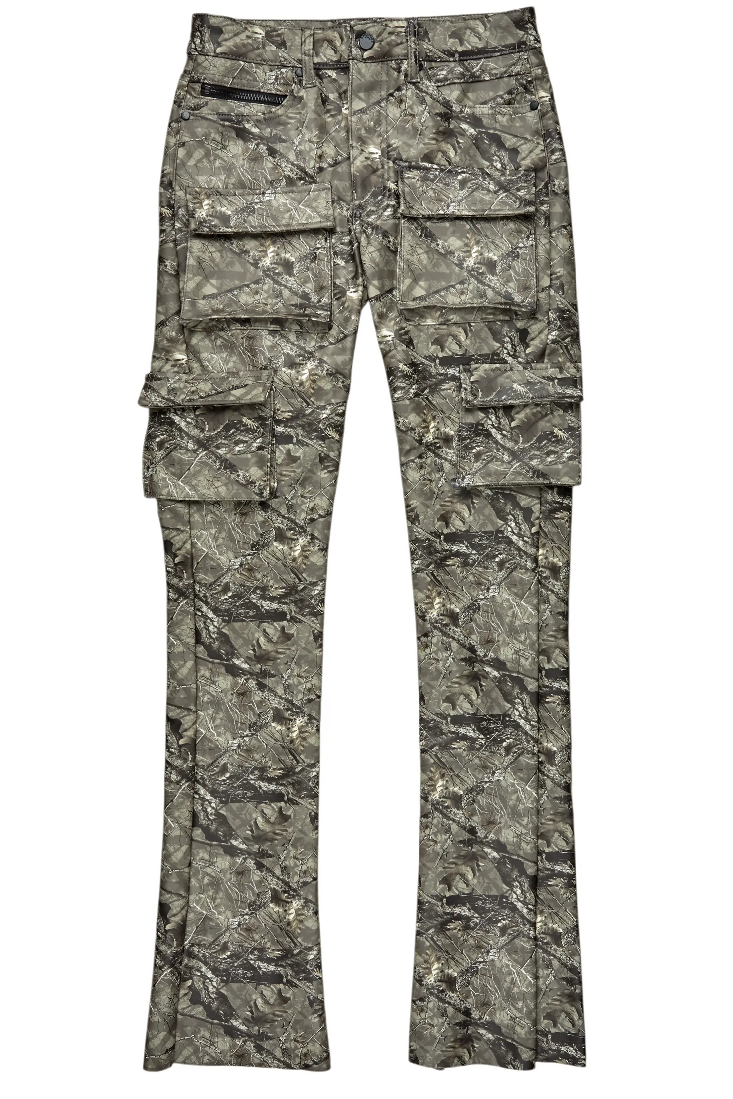 Khaza Tree Camo PU Leather Jean