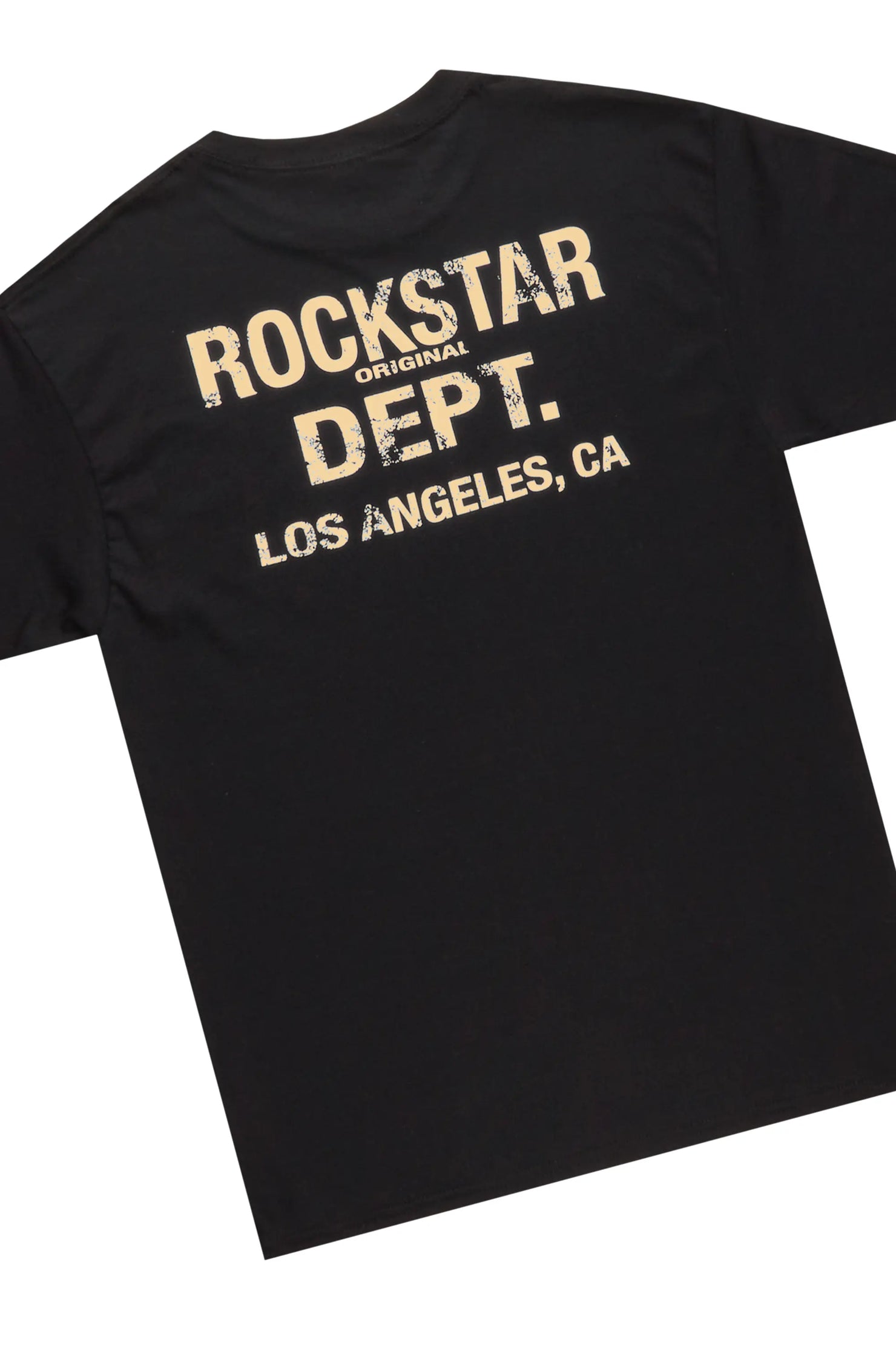 Lake Black T-Shirt & Ricky Tan PU Super Stacked Jean Bundle