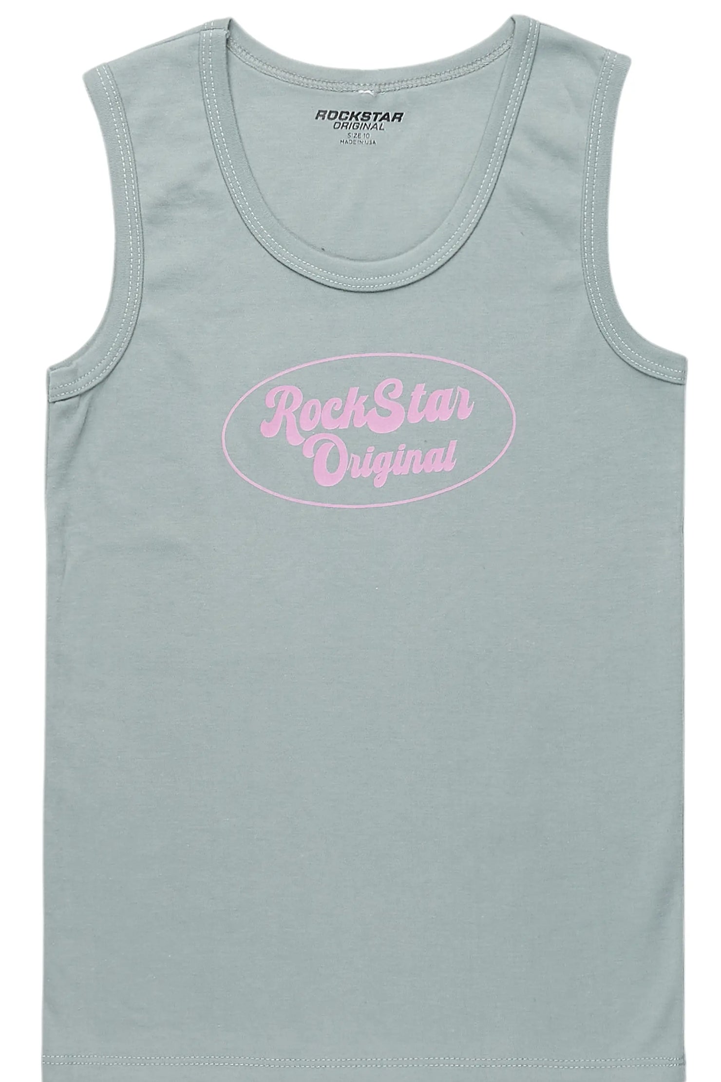 Girls Noir Grey Tank Top
