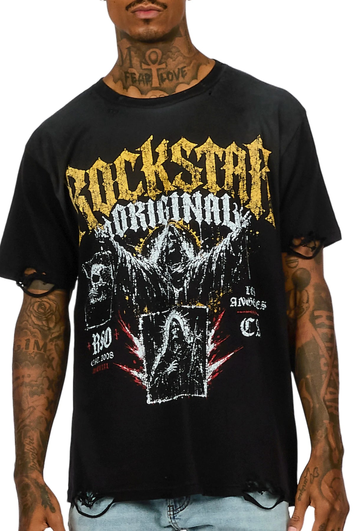 Cenotaph Black Oversized Graphic T-Shirt