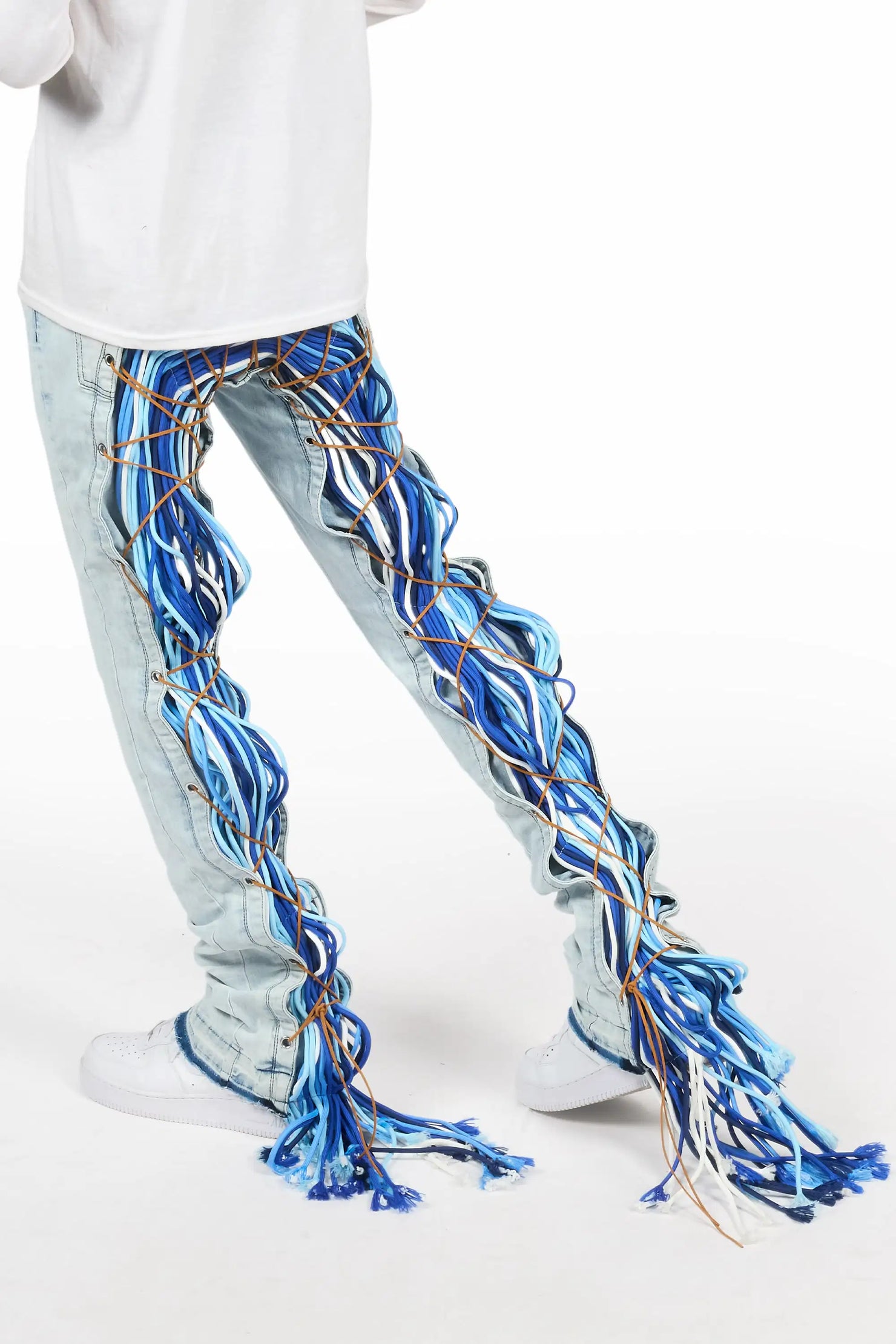 Otto Light Blue Stacked Flare Jean