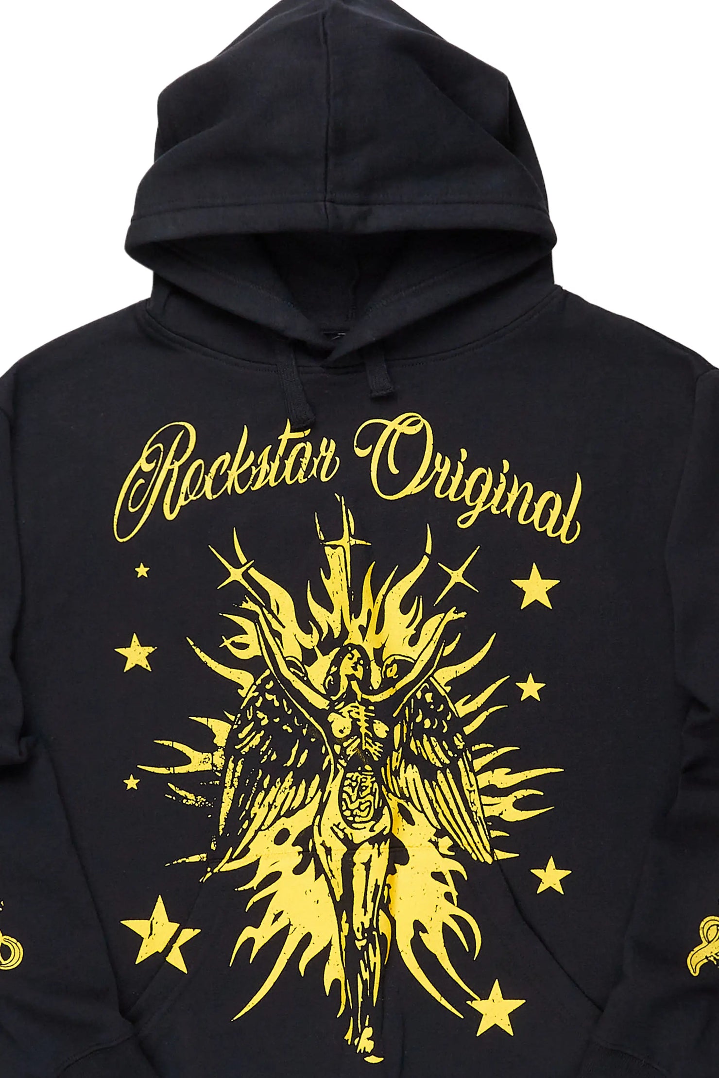 Mermaid Black/Yellow Graphic Hoodie