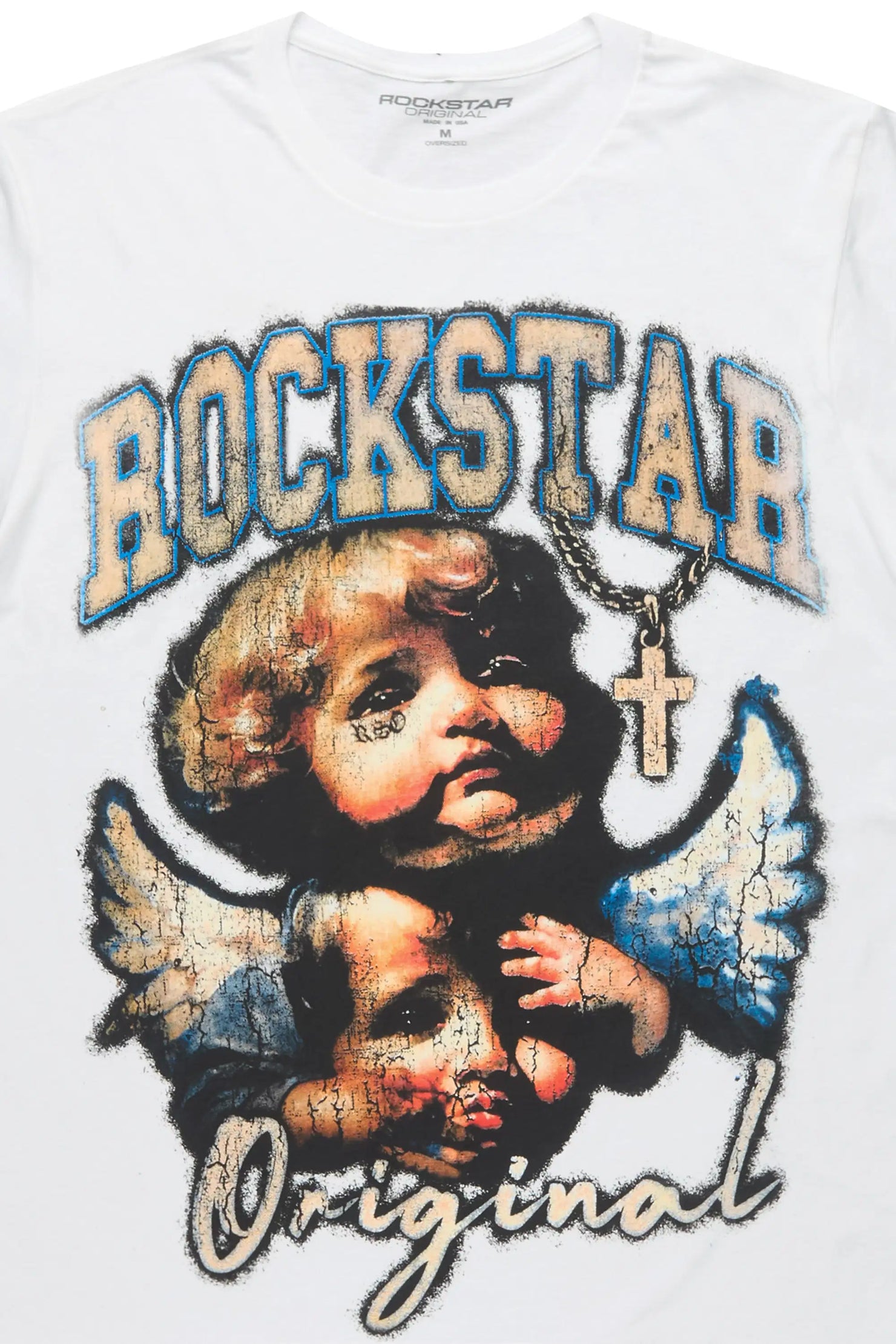 Deiter 2.0 White Oversized Graphic T-Shirt