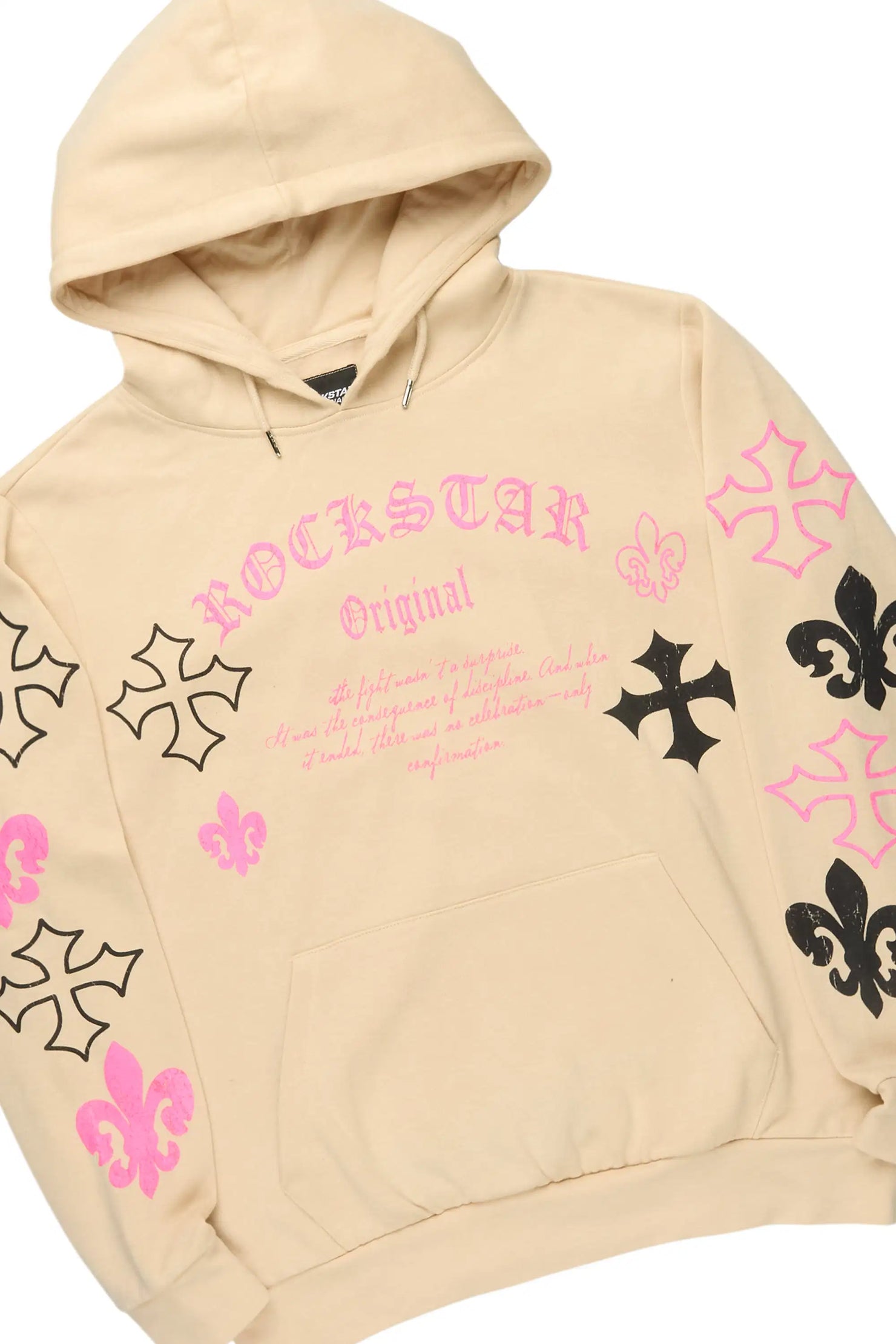 Tieran Beige/Multi Hoodie/Stacked Flare Track Set