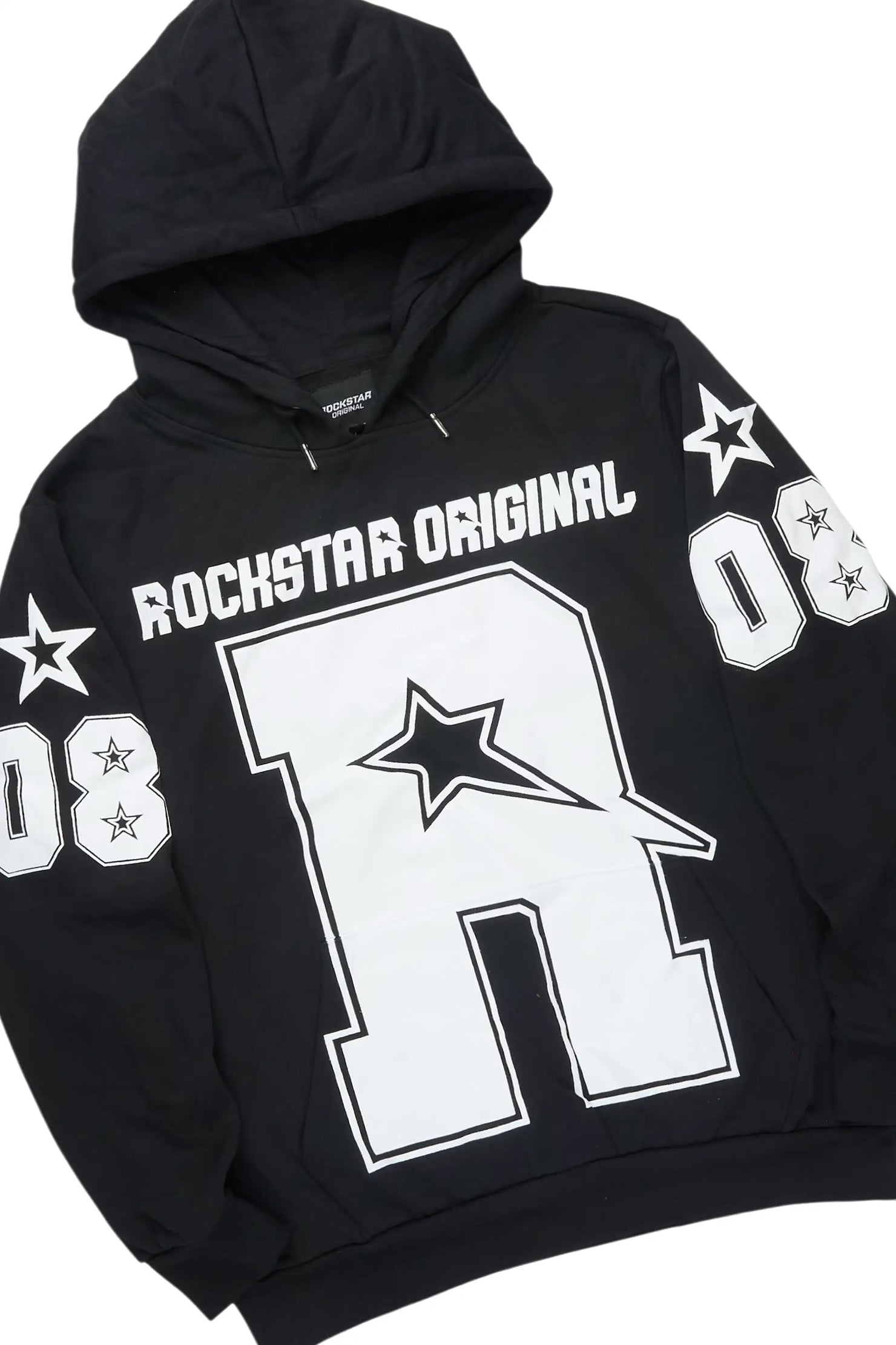 Skender Black/White Hoodie/Stacked Flare Track Set