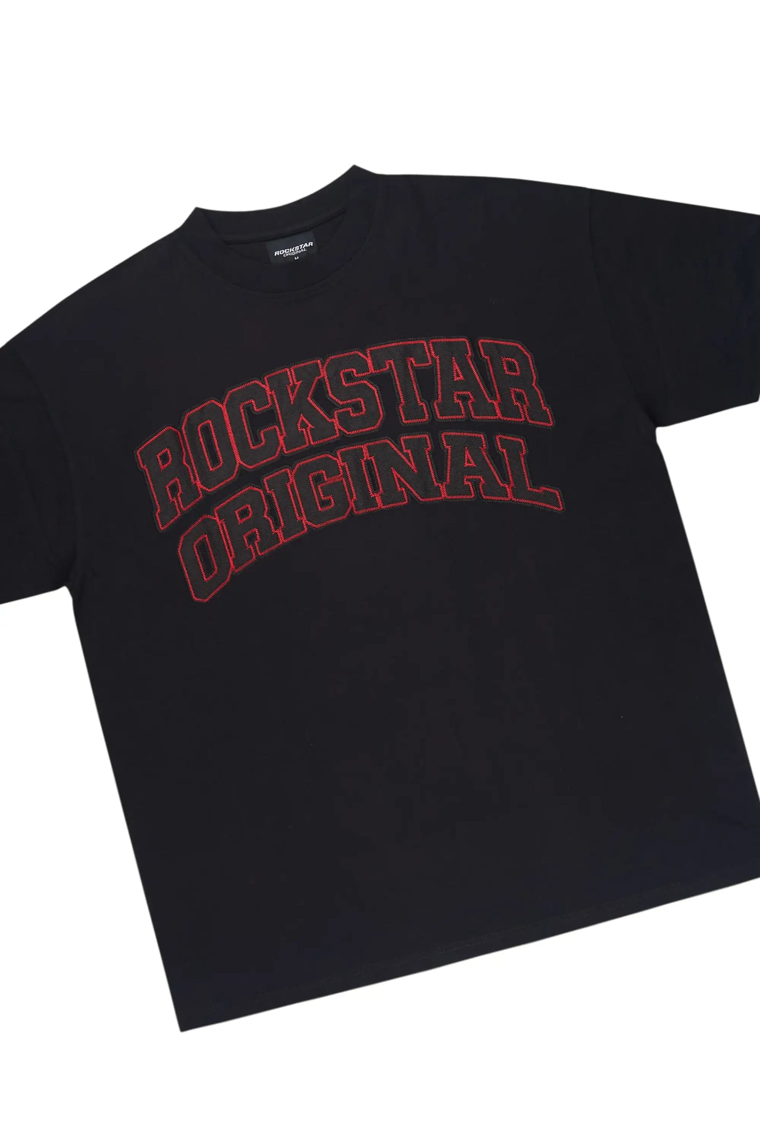 Hooper Black T-Shirt Short Set