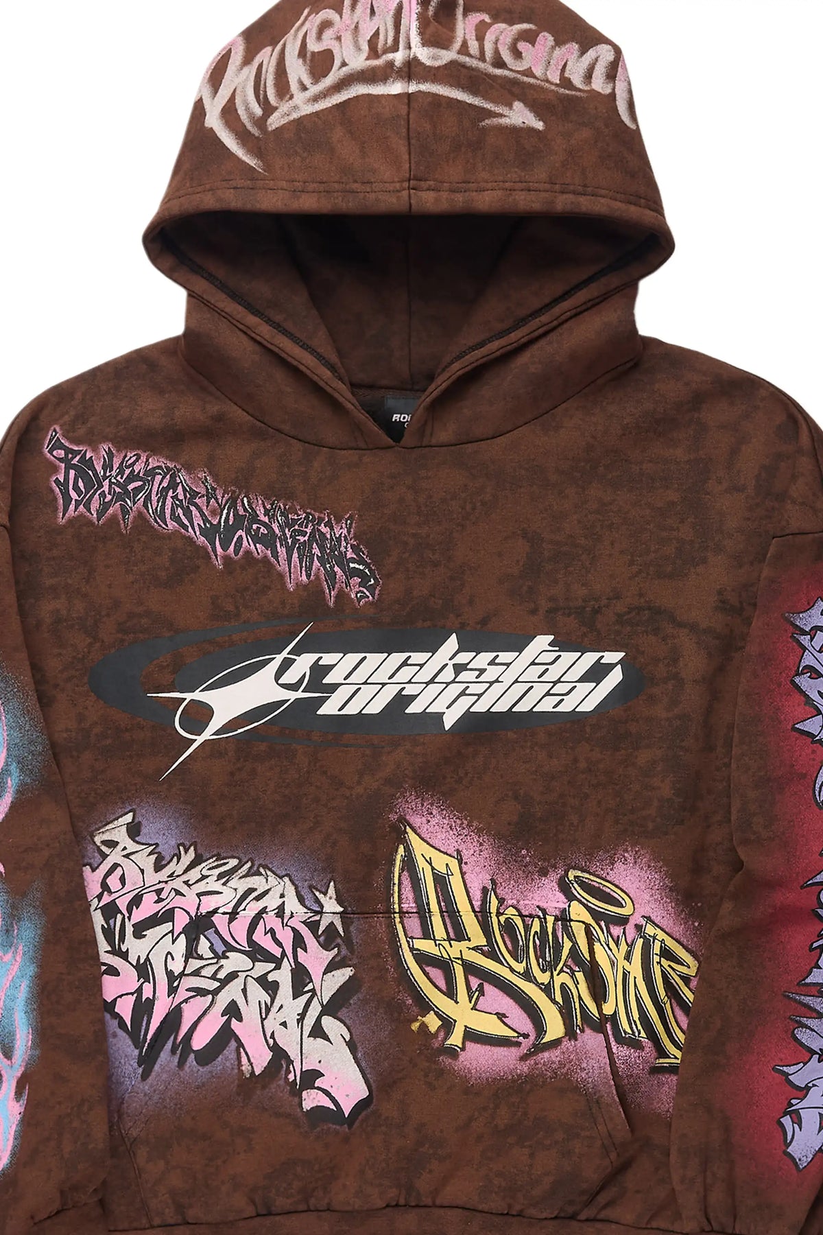 Bleka Brown Graphic Hoodie
