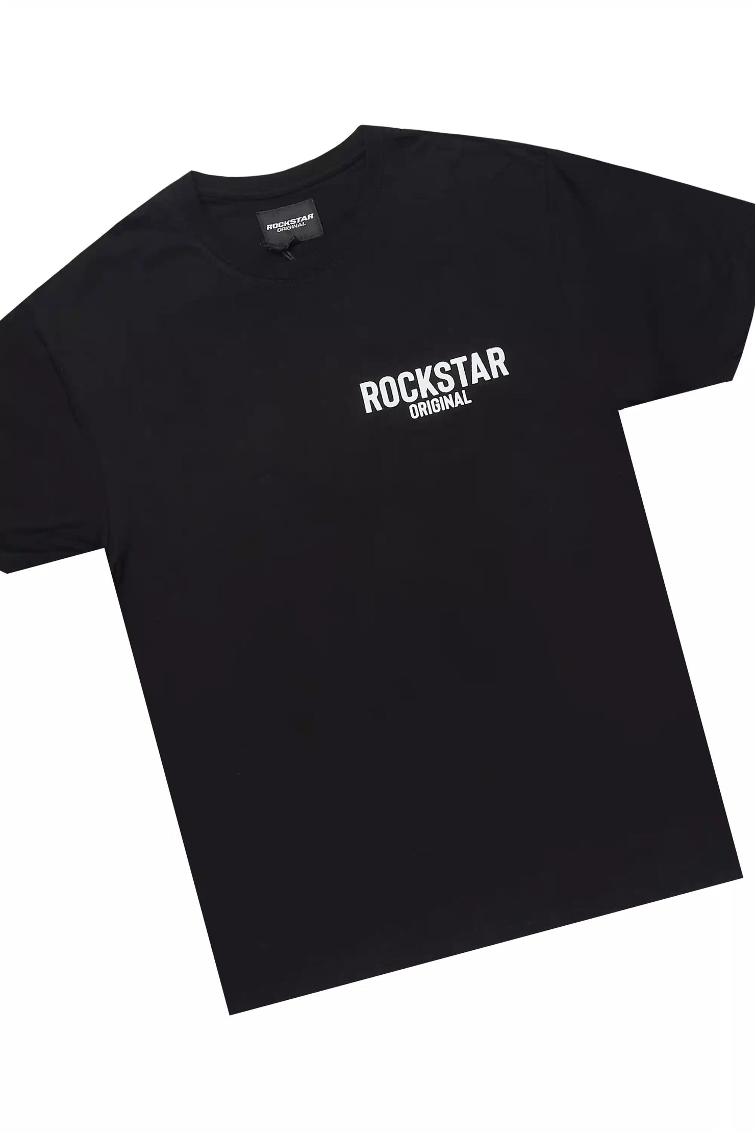 Sana Black/White T-Shirt Cargo Short Set