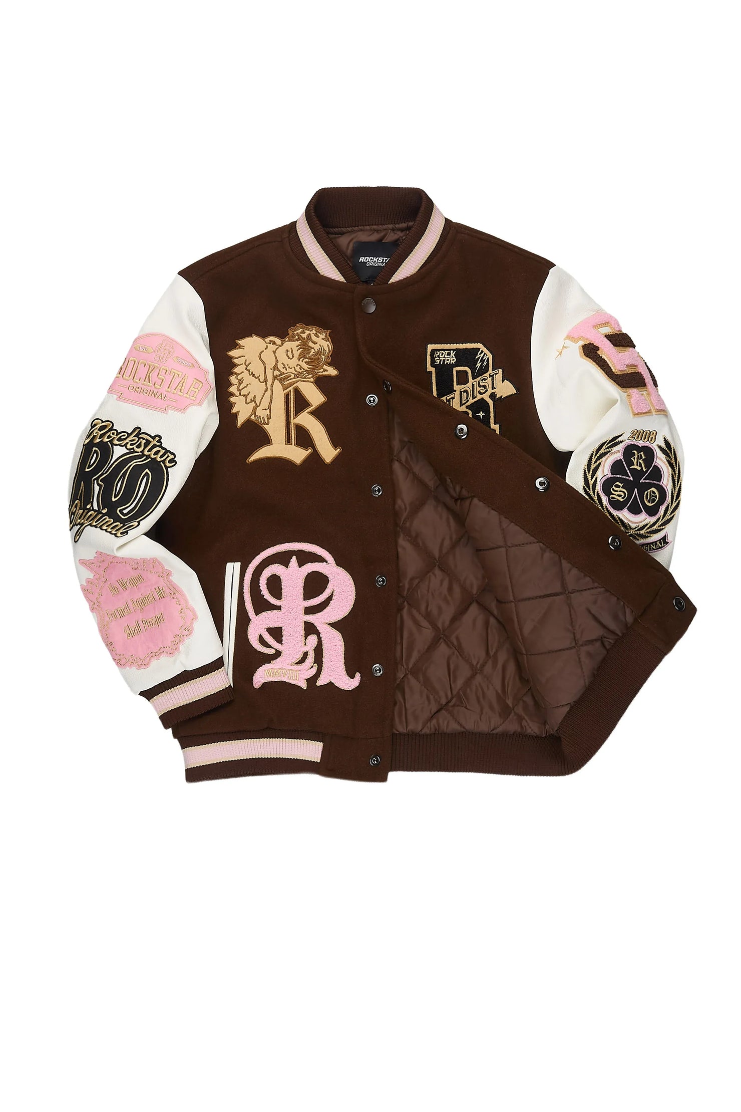 Girls Championa Brown Varsity Jacket