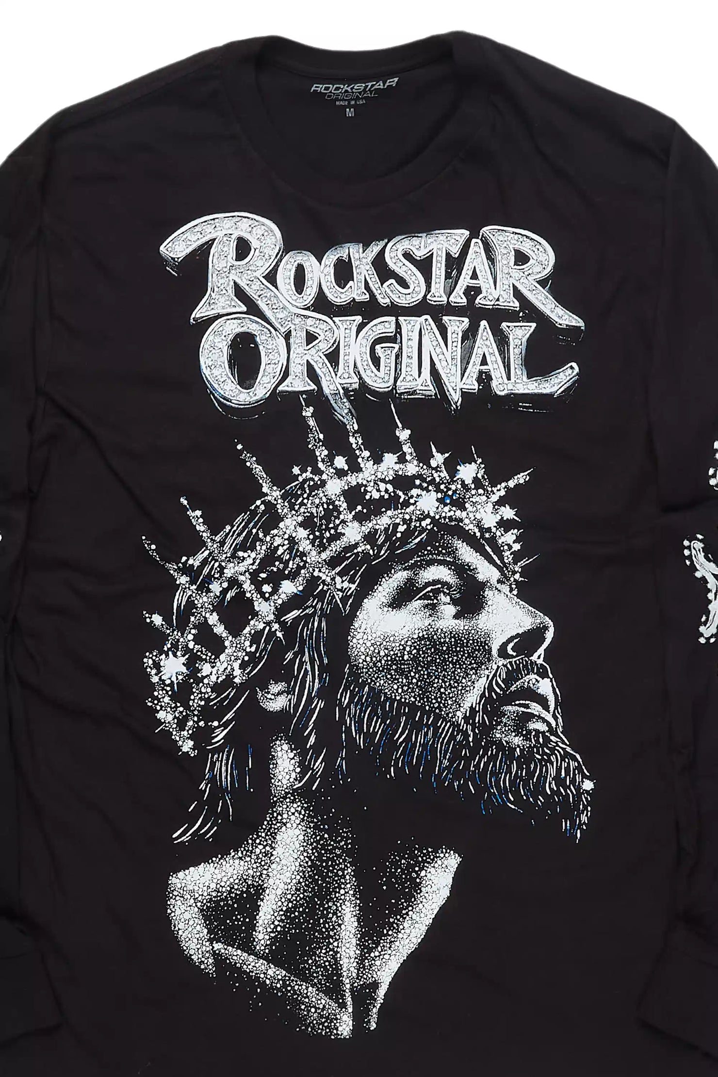 Lathora Black Graphic Long Sleeve Tee