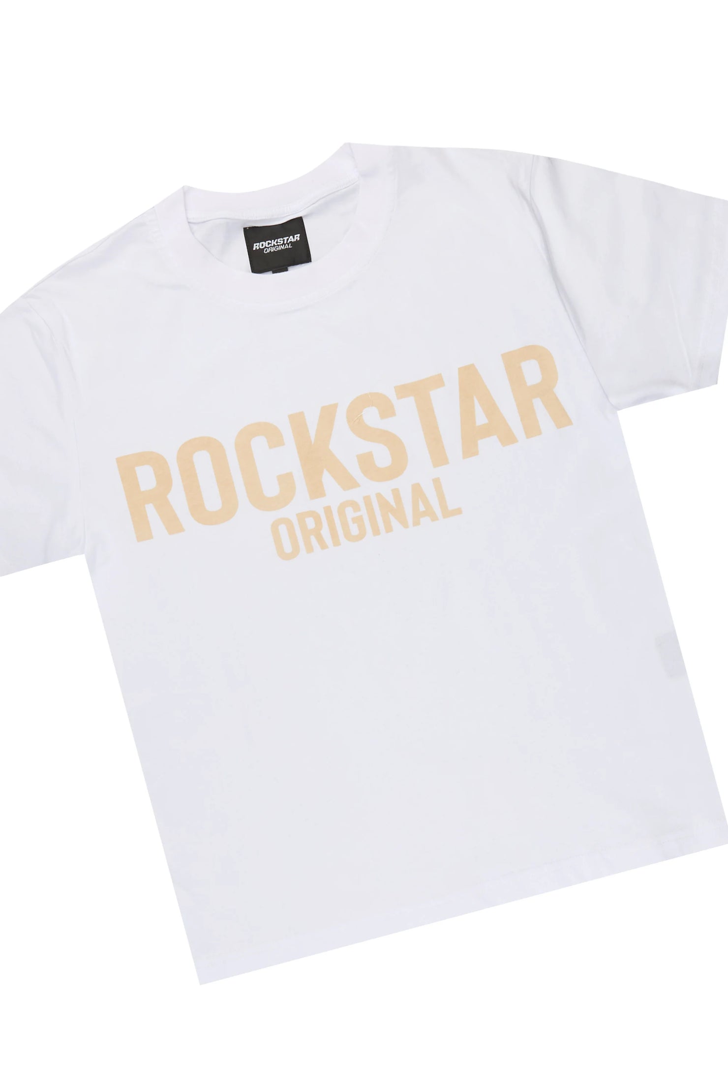Boys Mikasso White/Beige T-Shirt/Short Set