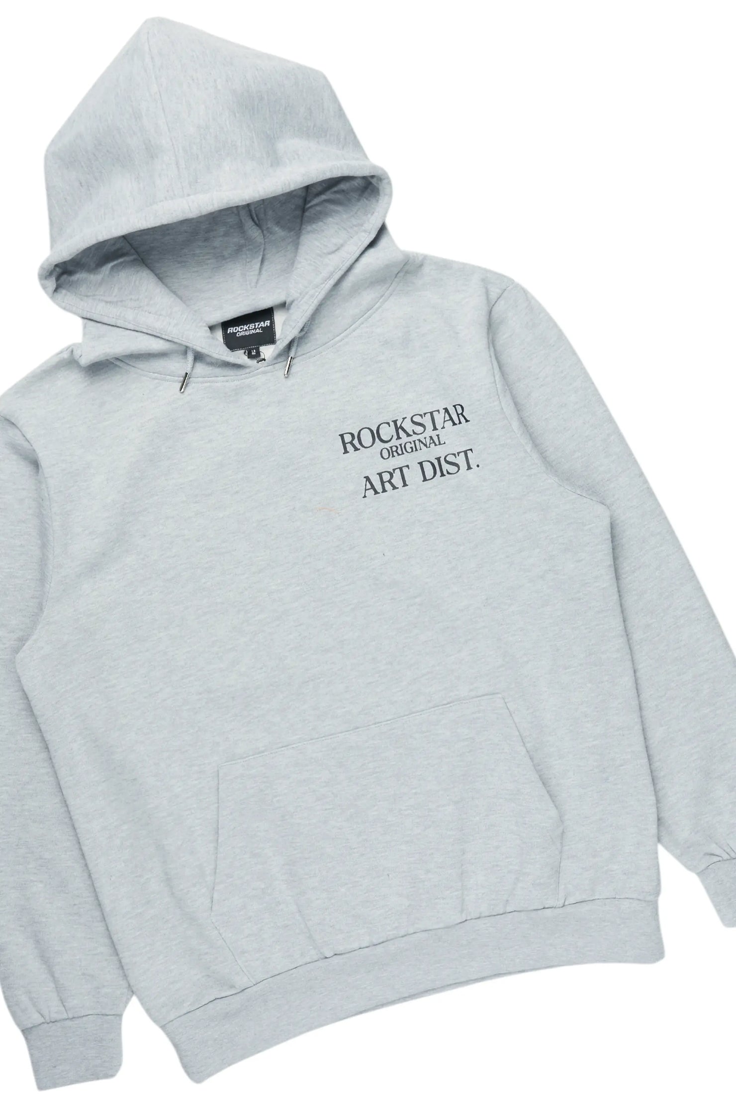 Briggs Heather Grey Hoodie/Stacked Flare Track Set