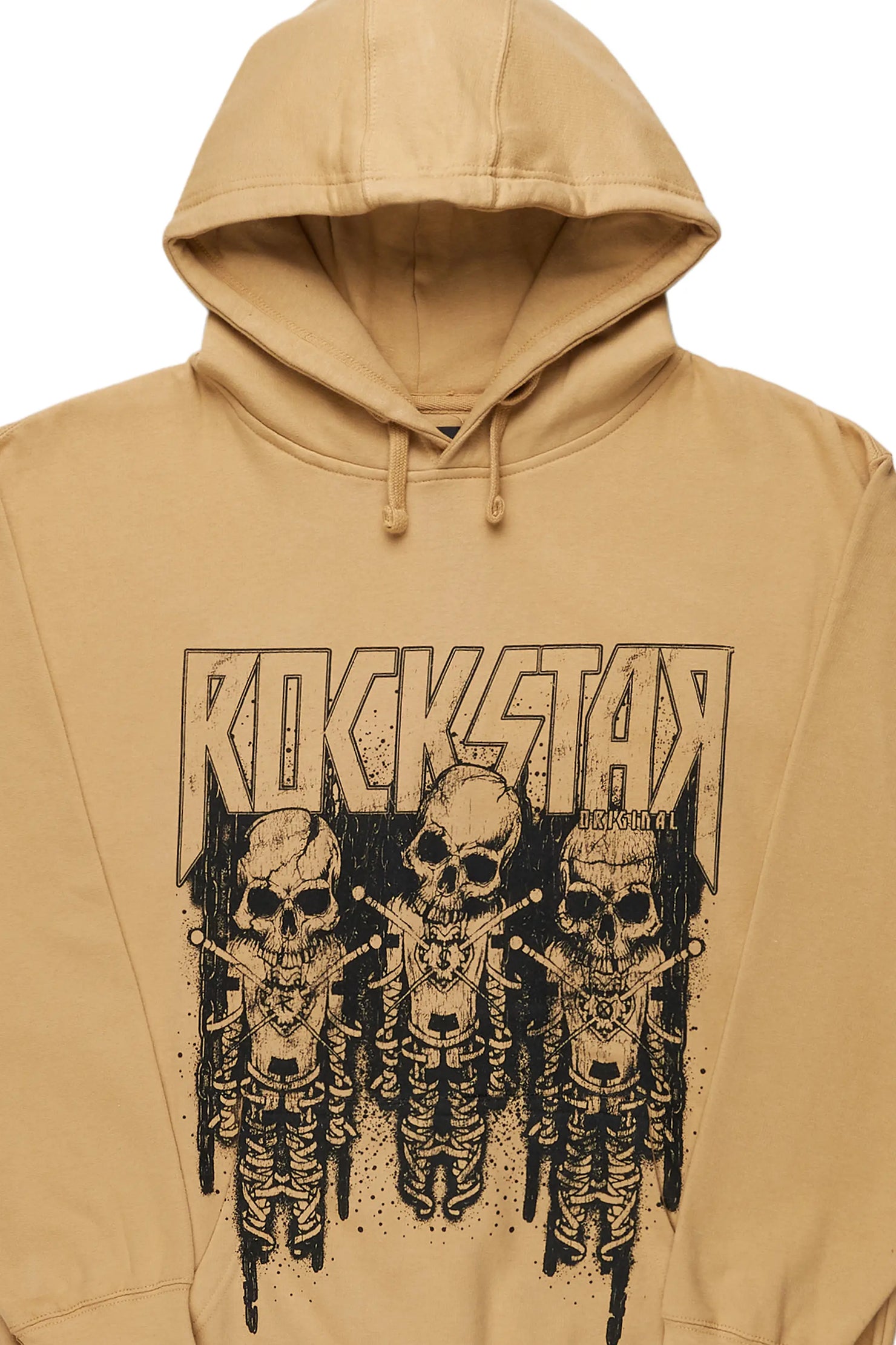 Sabbath Beige Graphic Printed Hoodie