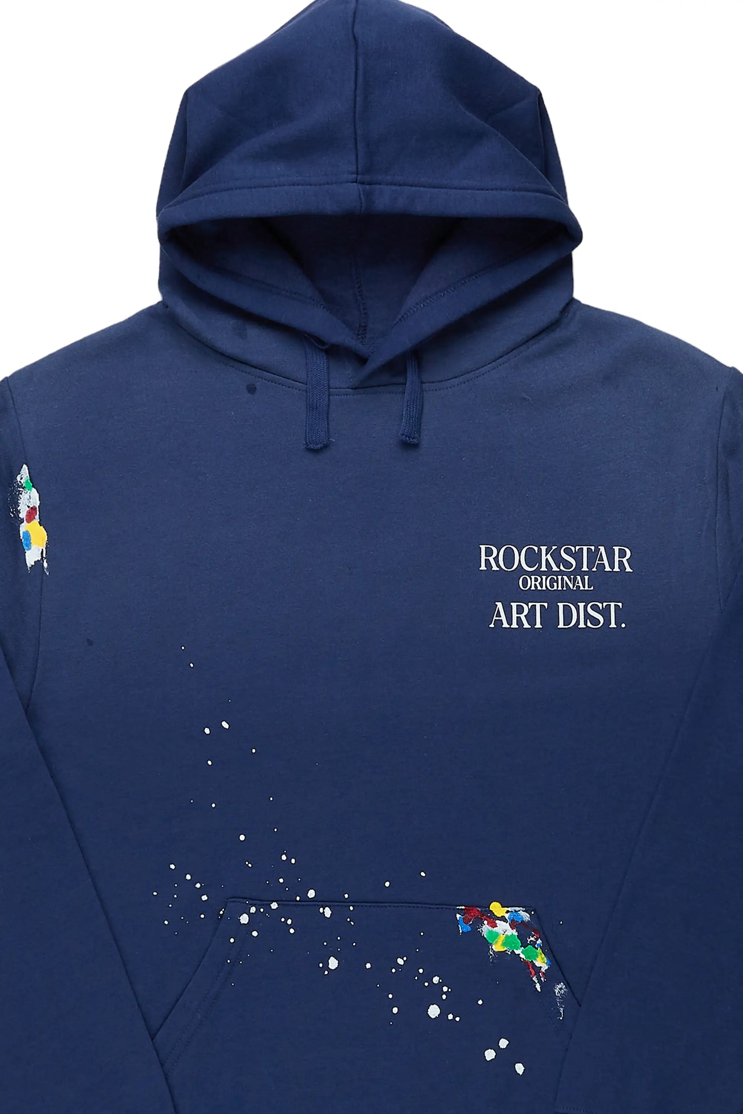 Rockstar Art Dist. Steel Blue Graphic Hoodie