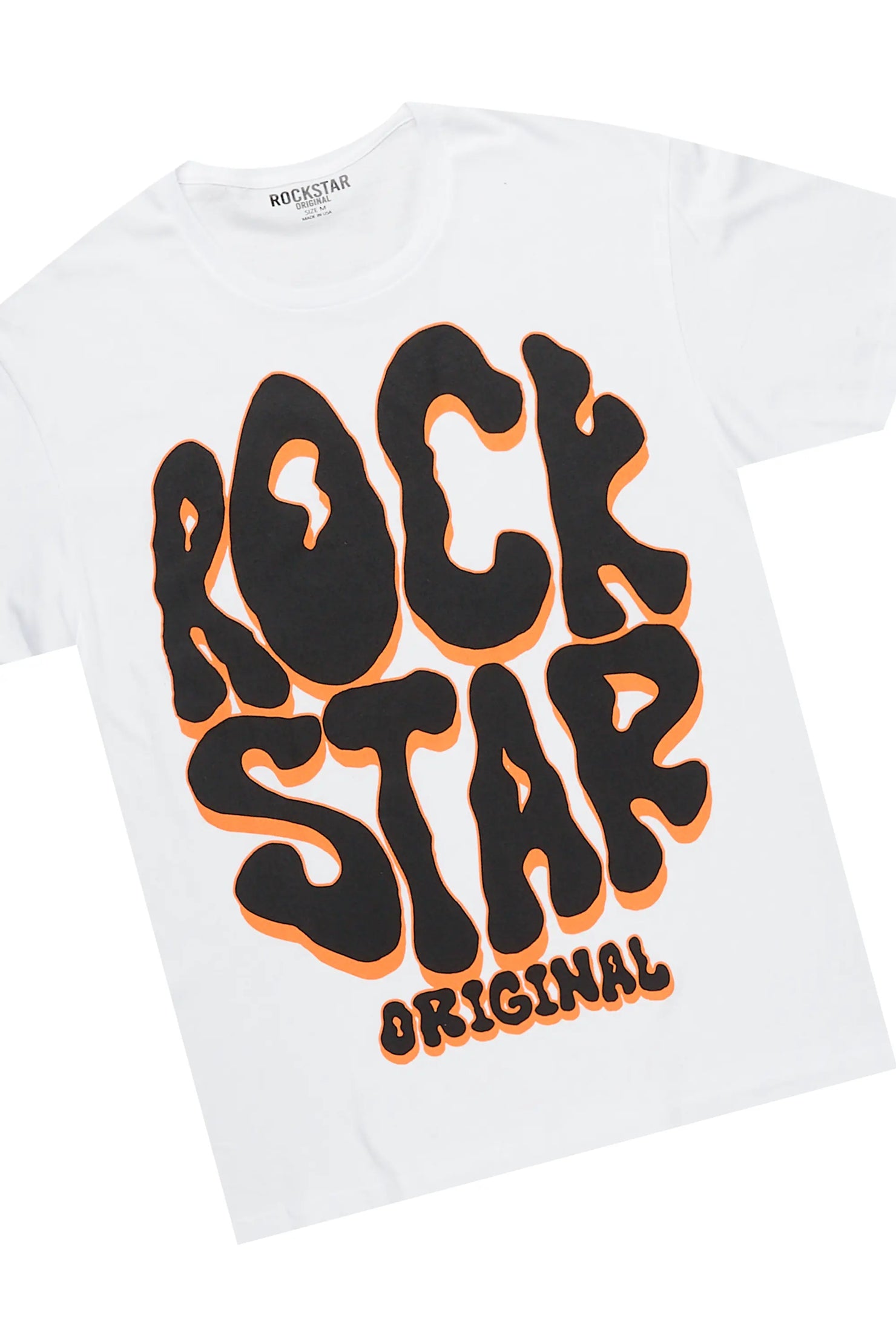 Warblen Orange T-Shirt/Stacked Flare Pant Set