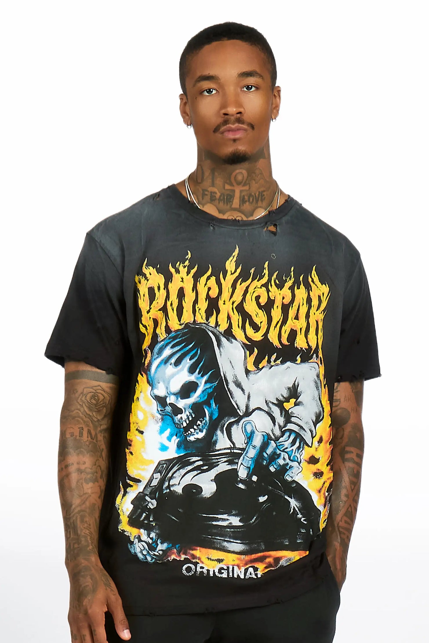Dice Black Oversized Graphic T-Shirt