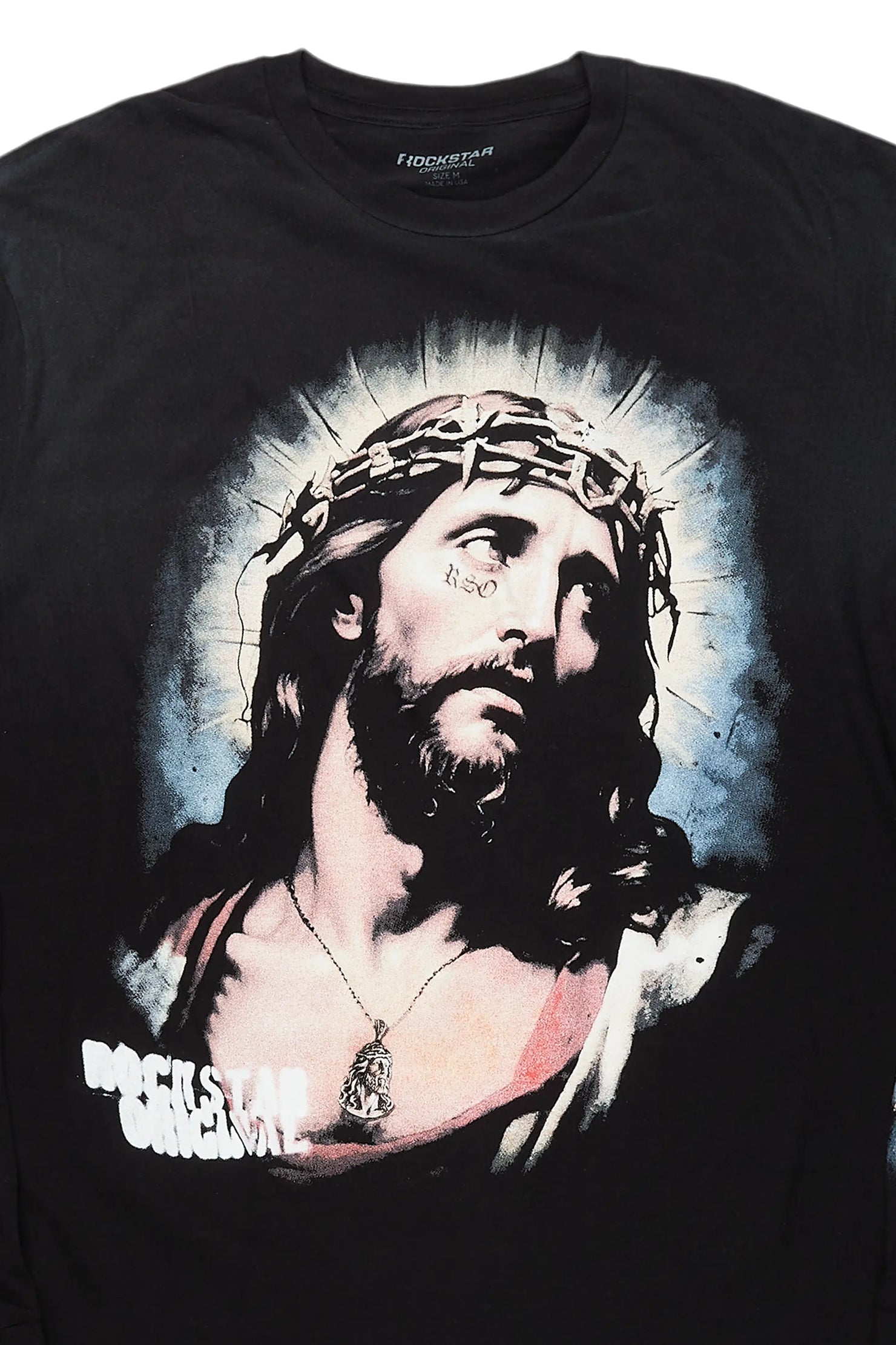 Dacre Black Long Sleeve Graphic T-Shirt