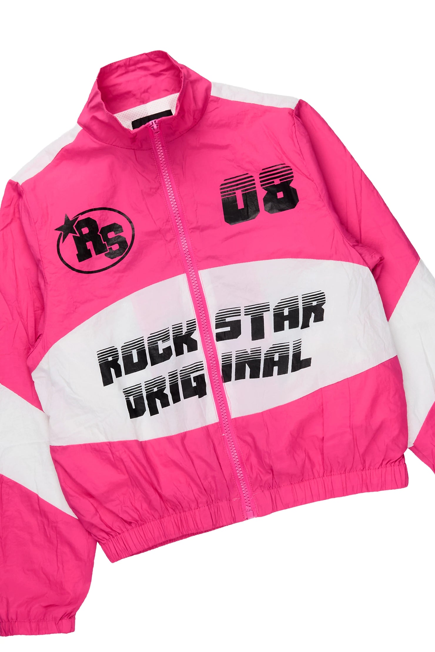 Girls Wayra Fuchsia/White Windbreaker Jacket Track Set