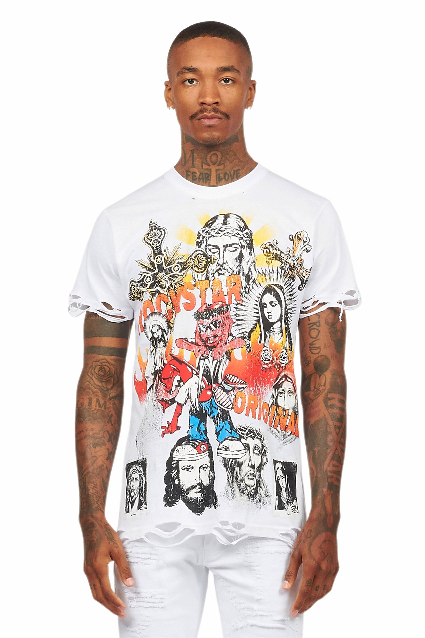 Axion White Graphic T-Shirt