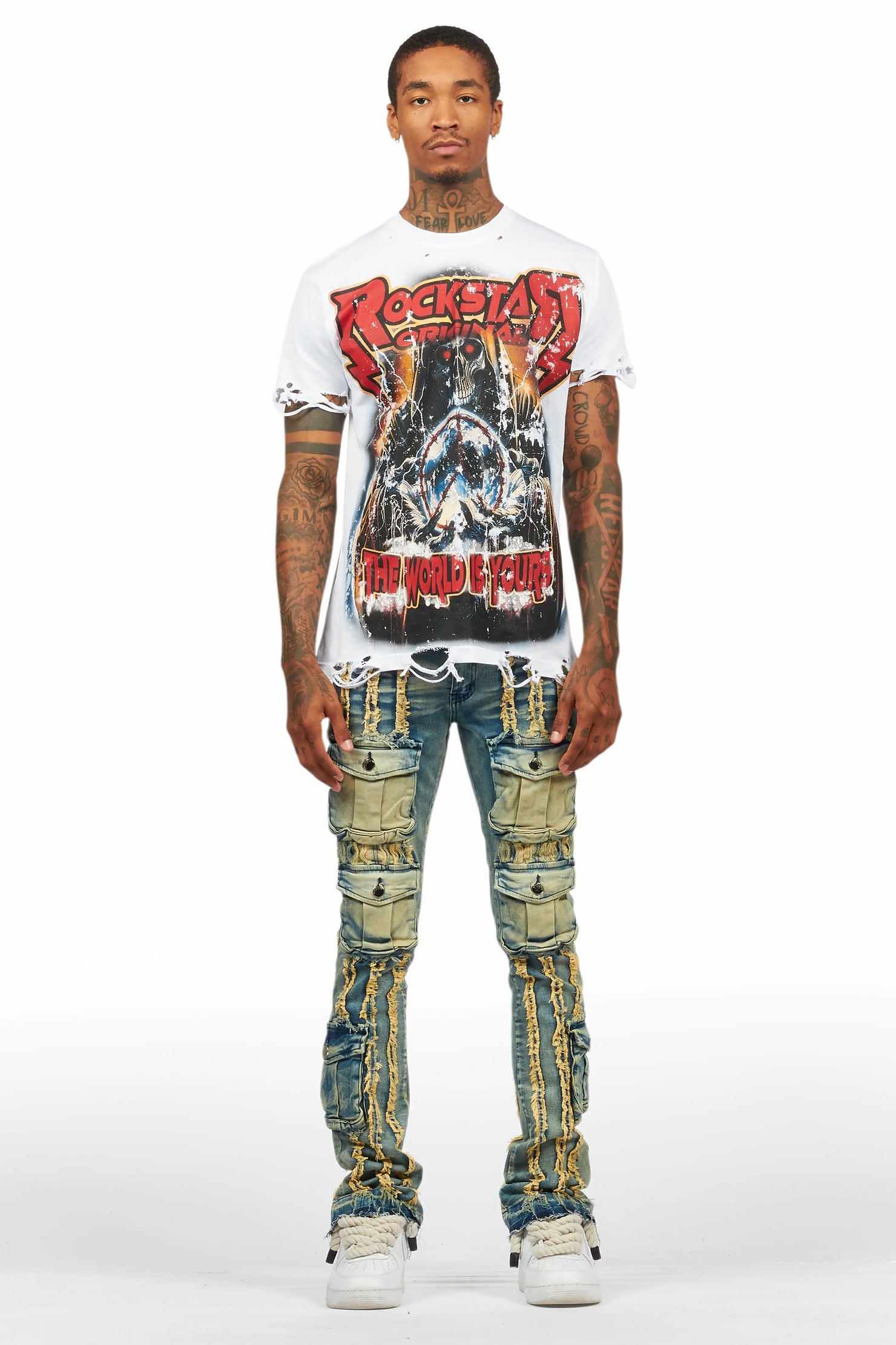 Lucian White Graphic T-Shirt