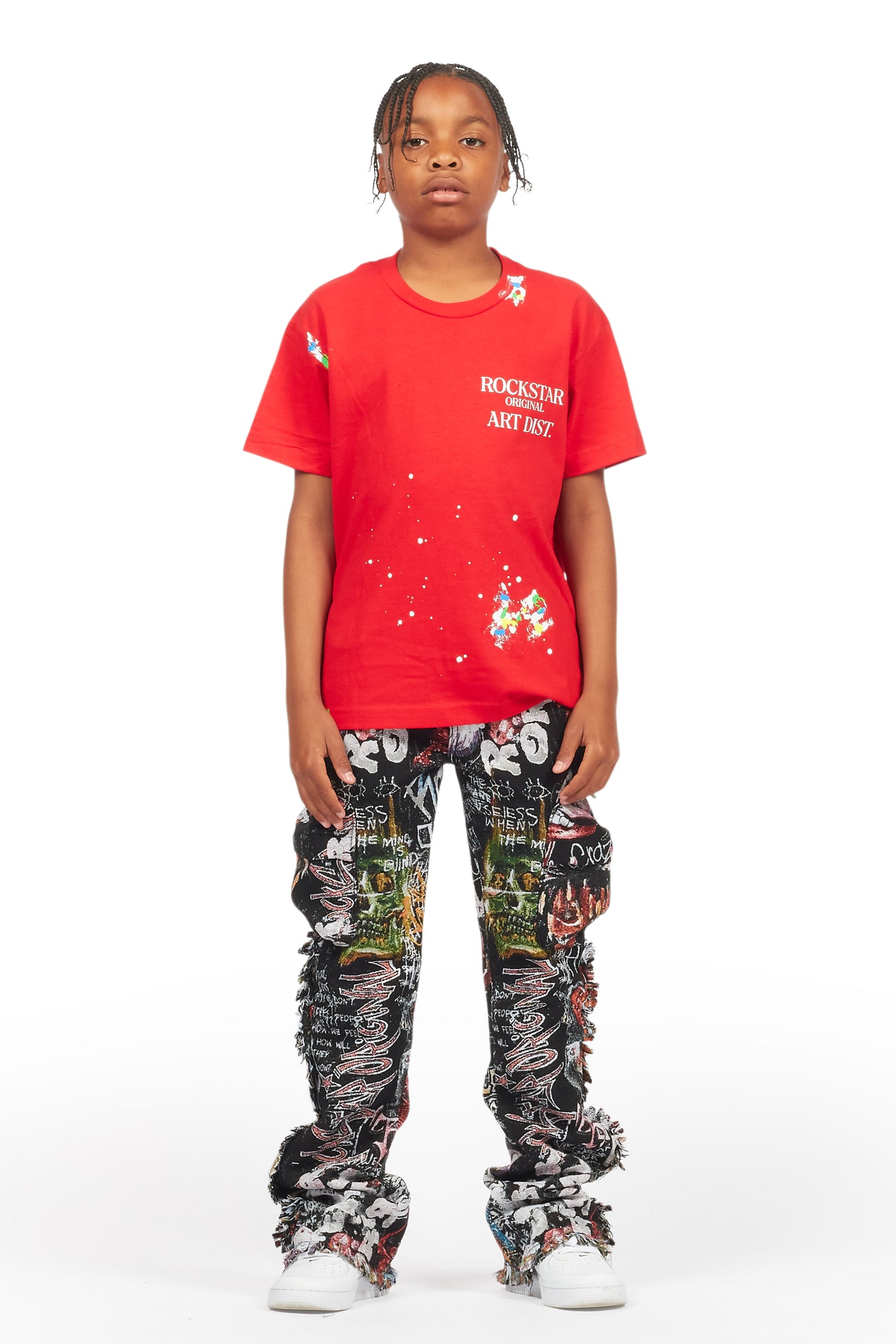 Boys Palmer Red Graphic T-Shirt