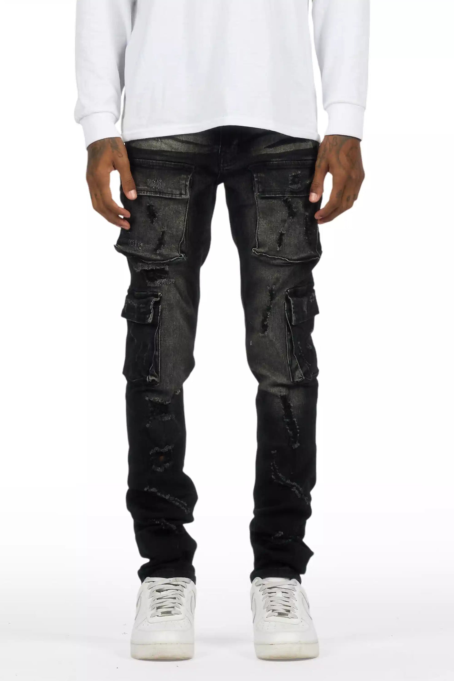 Kap Dark Grey Cargo Jean