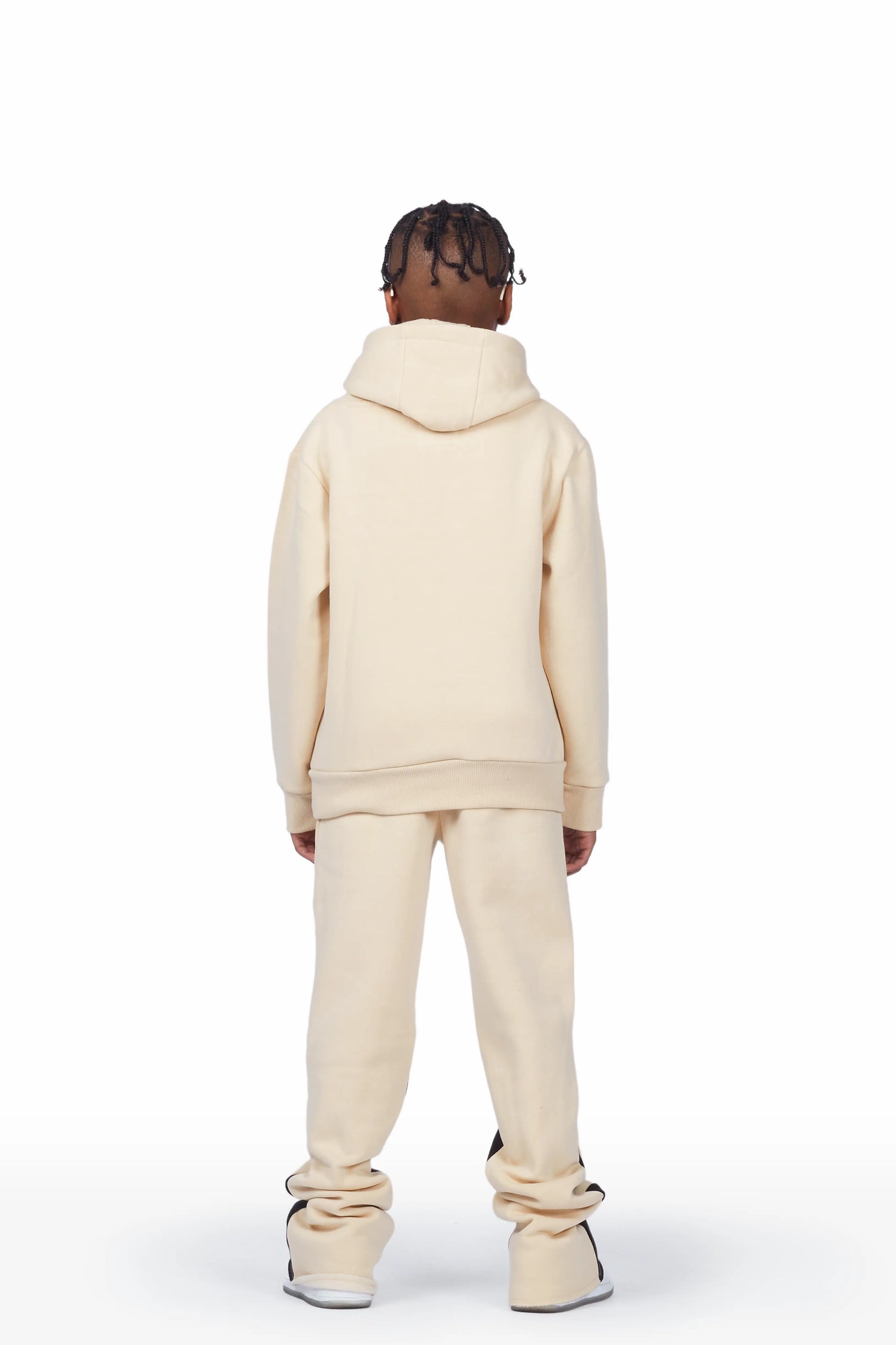 Boys Raffer Beige/Black Stacked Pant Set