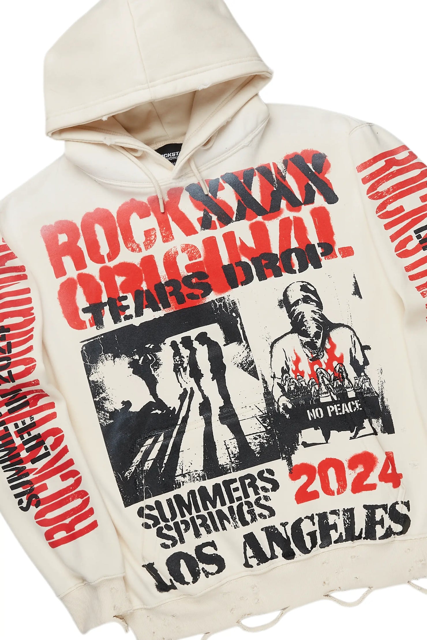 Omer Beige Hoodie & Josiah Stacked Flare Jean Bundle