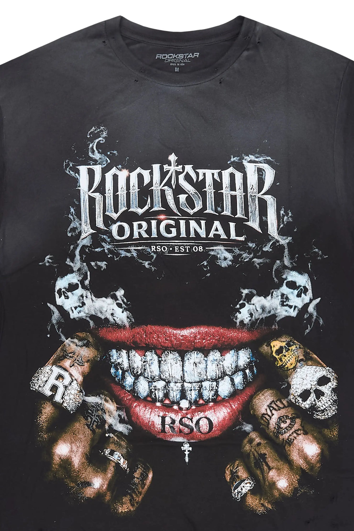 Foster Black Oversized Graphic T-Shirt
