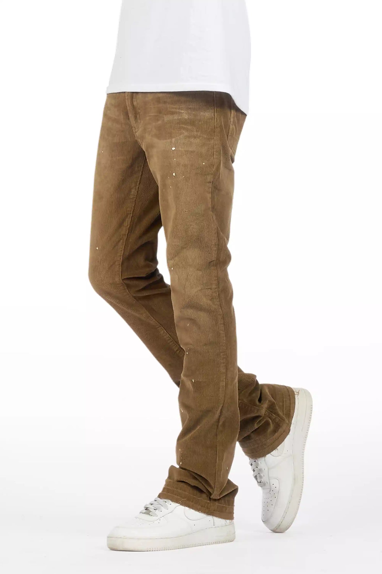 Sevyn Brown Stacked Flare Corduroy Pant