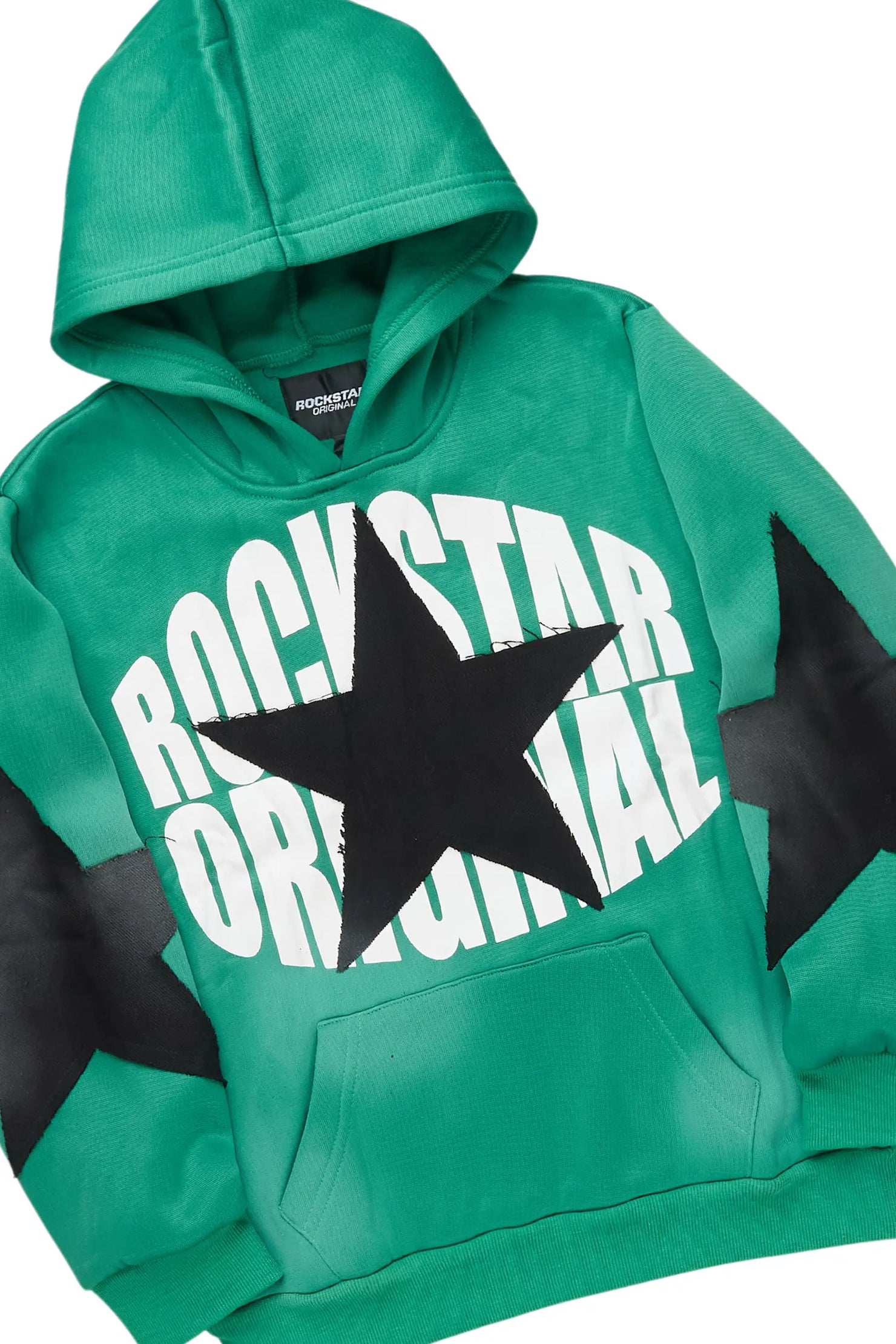 Boys States 2.0 Green/Black Stacked Hoodie Track Set