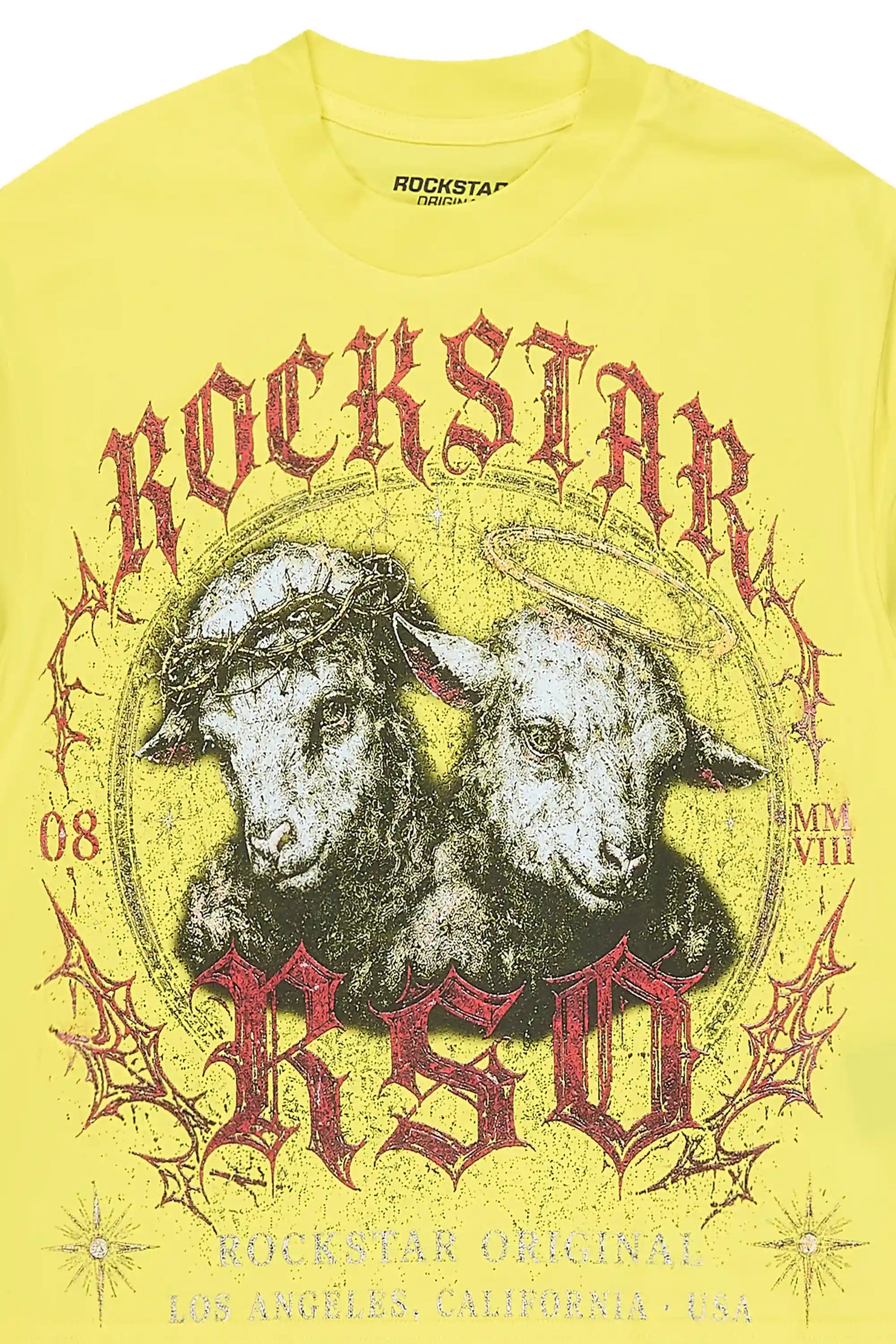 Girls Dezz Yellow Graphic T-Shirt