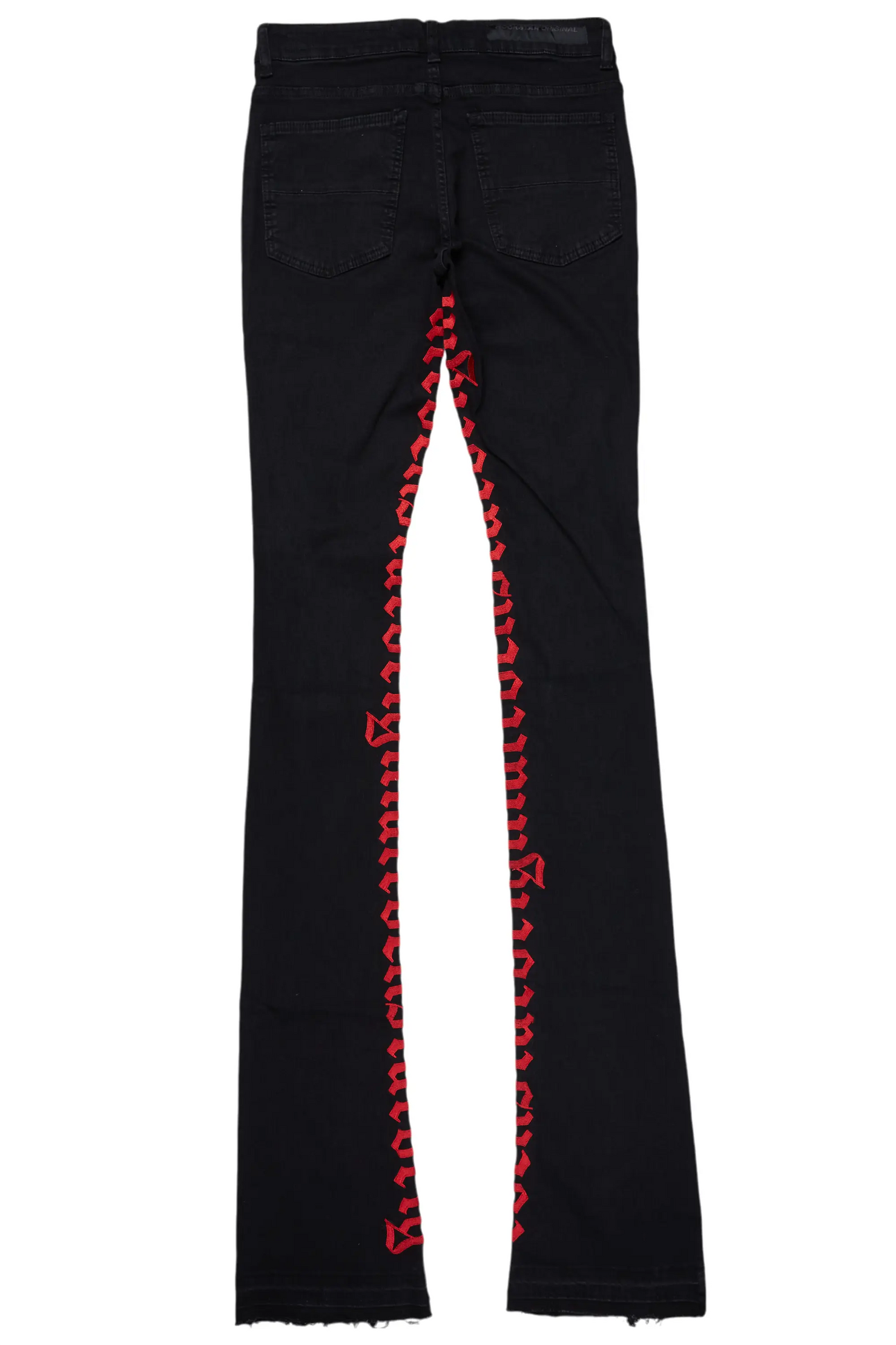 Colette Black Super Stacked Flare Jean