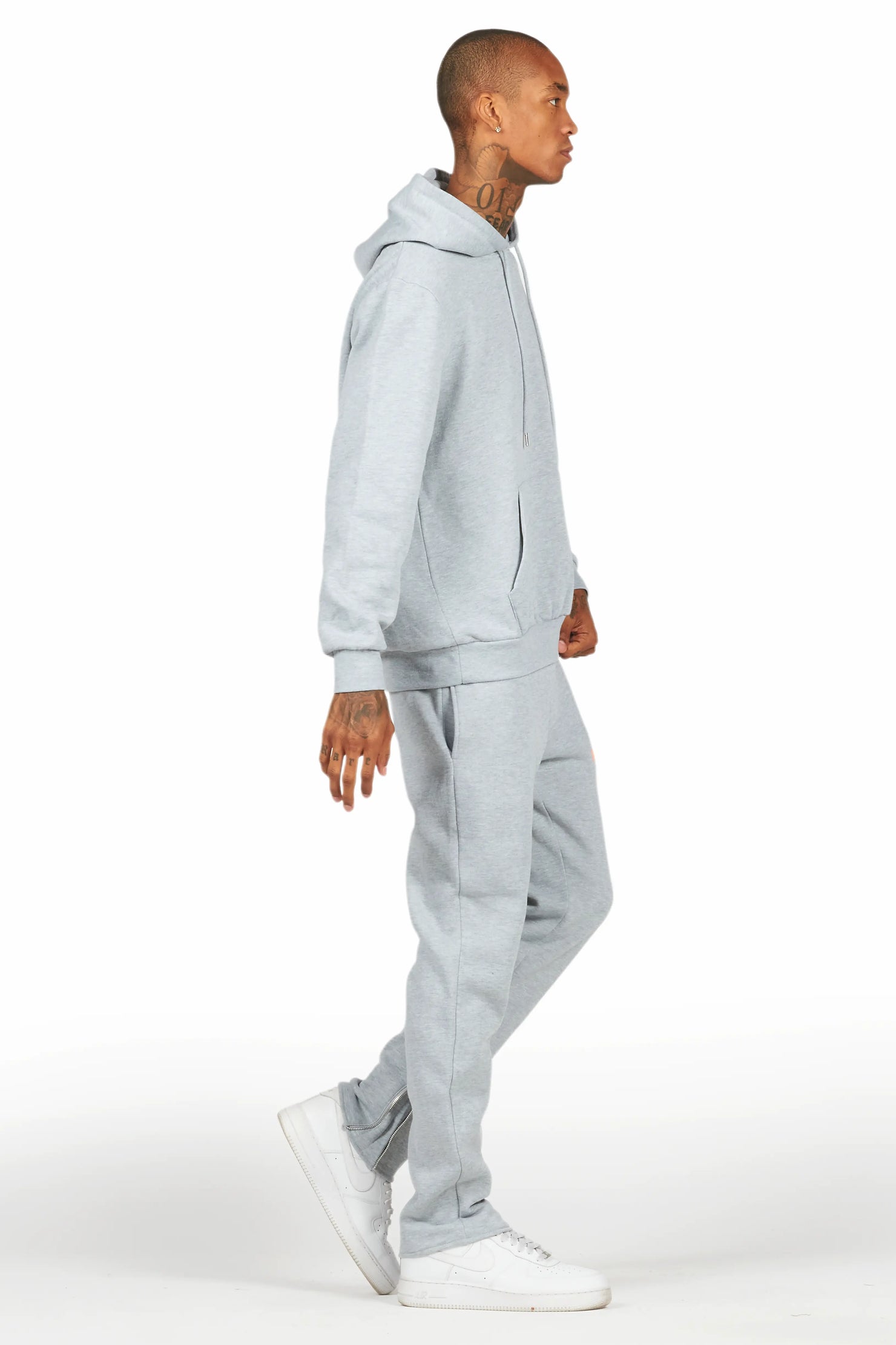 Briggs Grey/Orange Hoodie/Slim Fit Track Set
