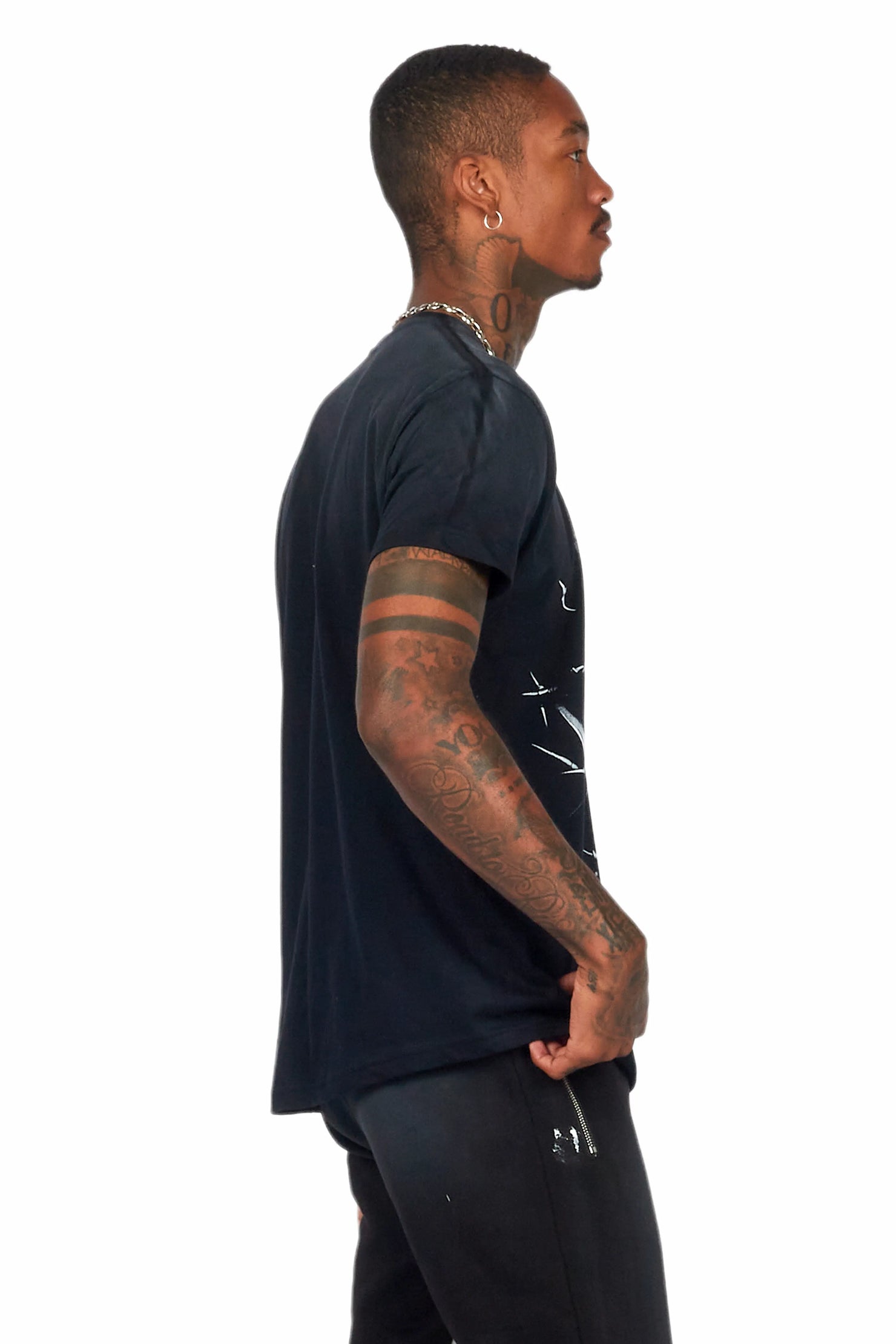 Schmear Black Graphic T-Shirt