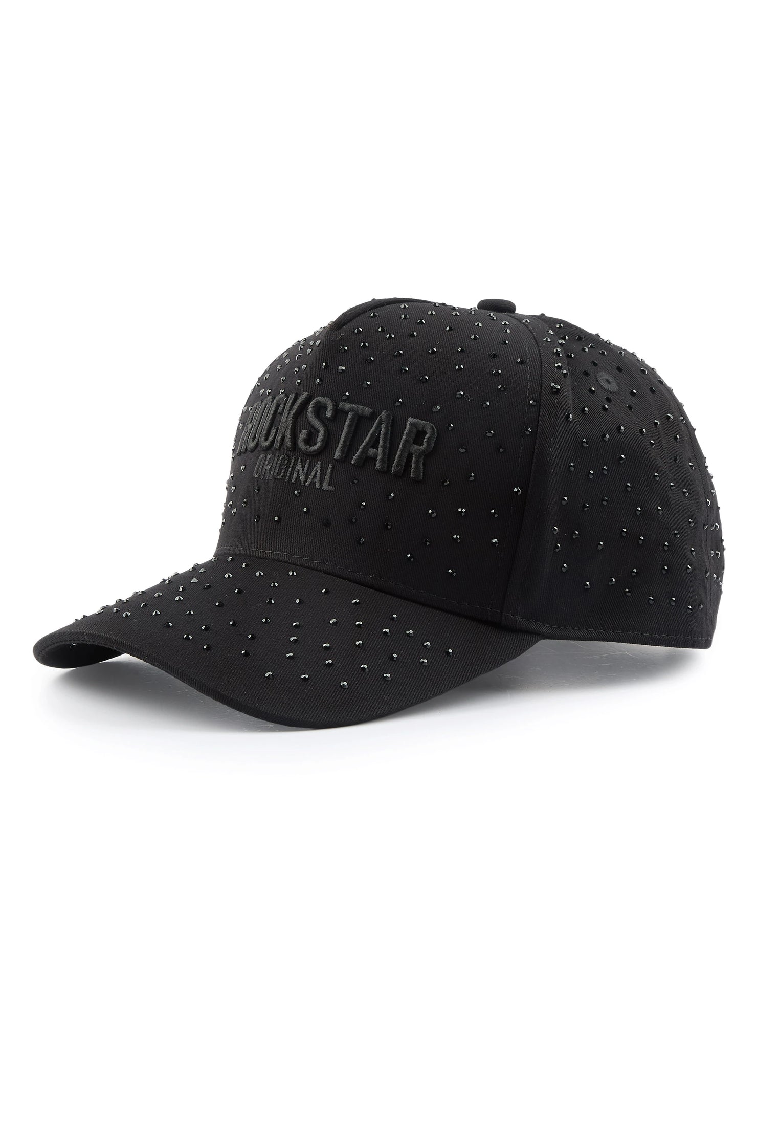 Lovette Black/Black Rhinestone Trucker Hat