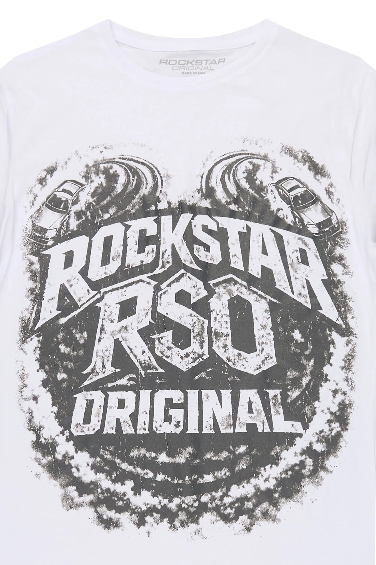 Boys Malen White Graphic T-Shirt