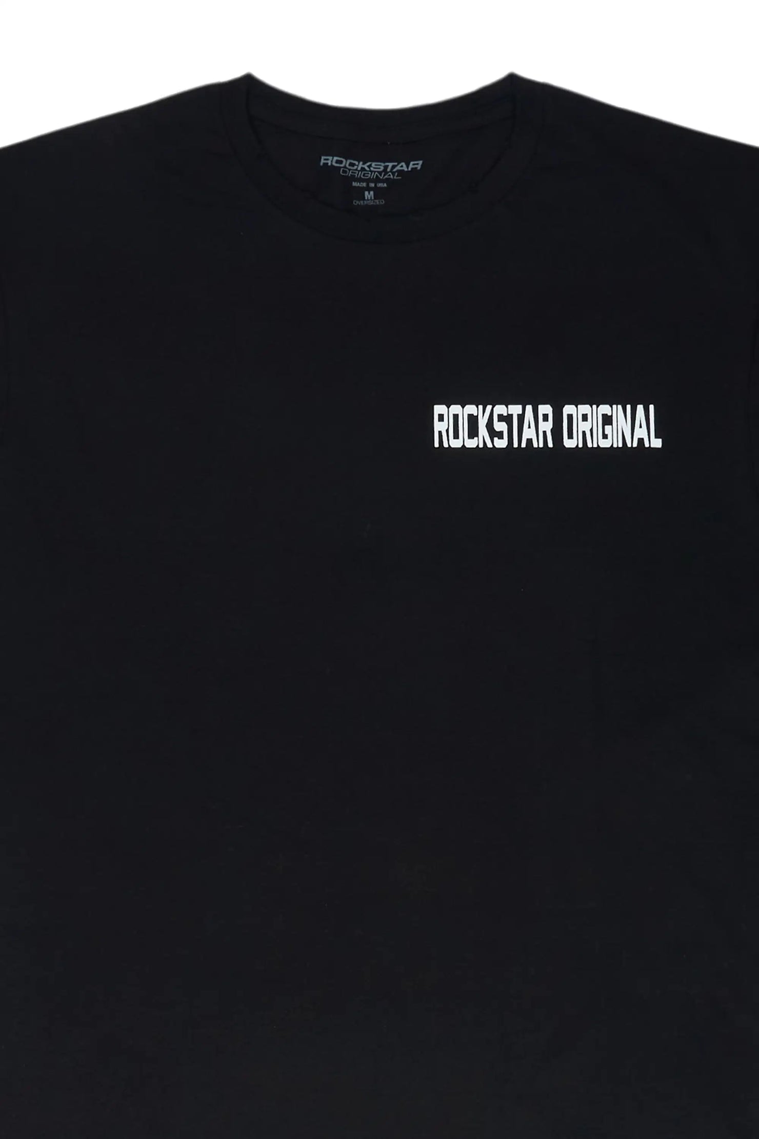 Arique Black Cut Sleeve T-Shirt