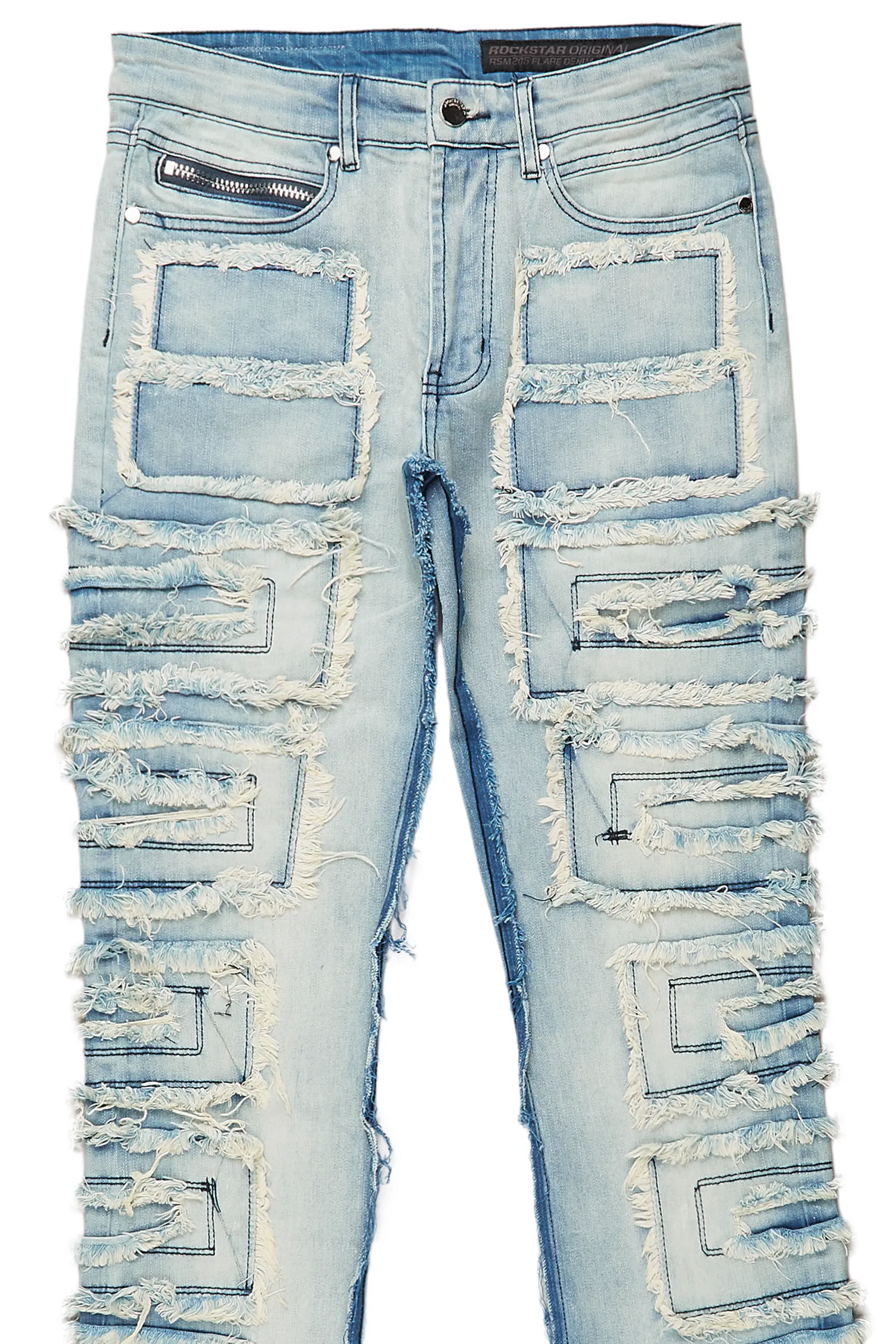 Wayland Blue Stacked Flare Jean