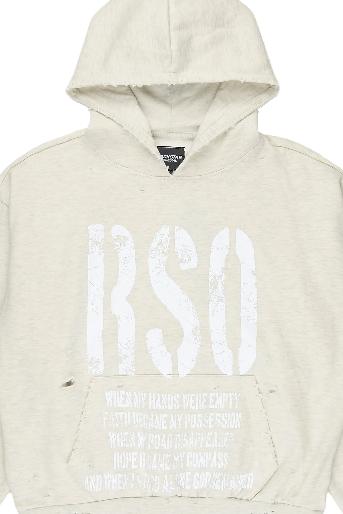 Jaesh Light Oatmeal Graphic Hoodie