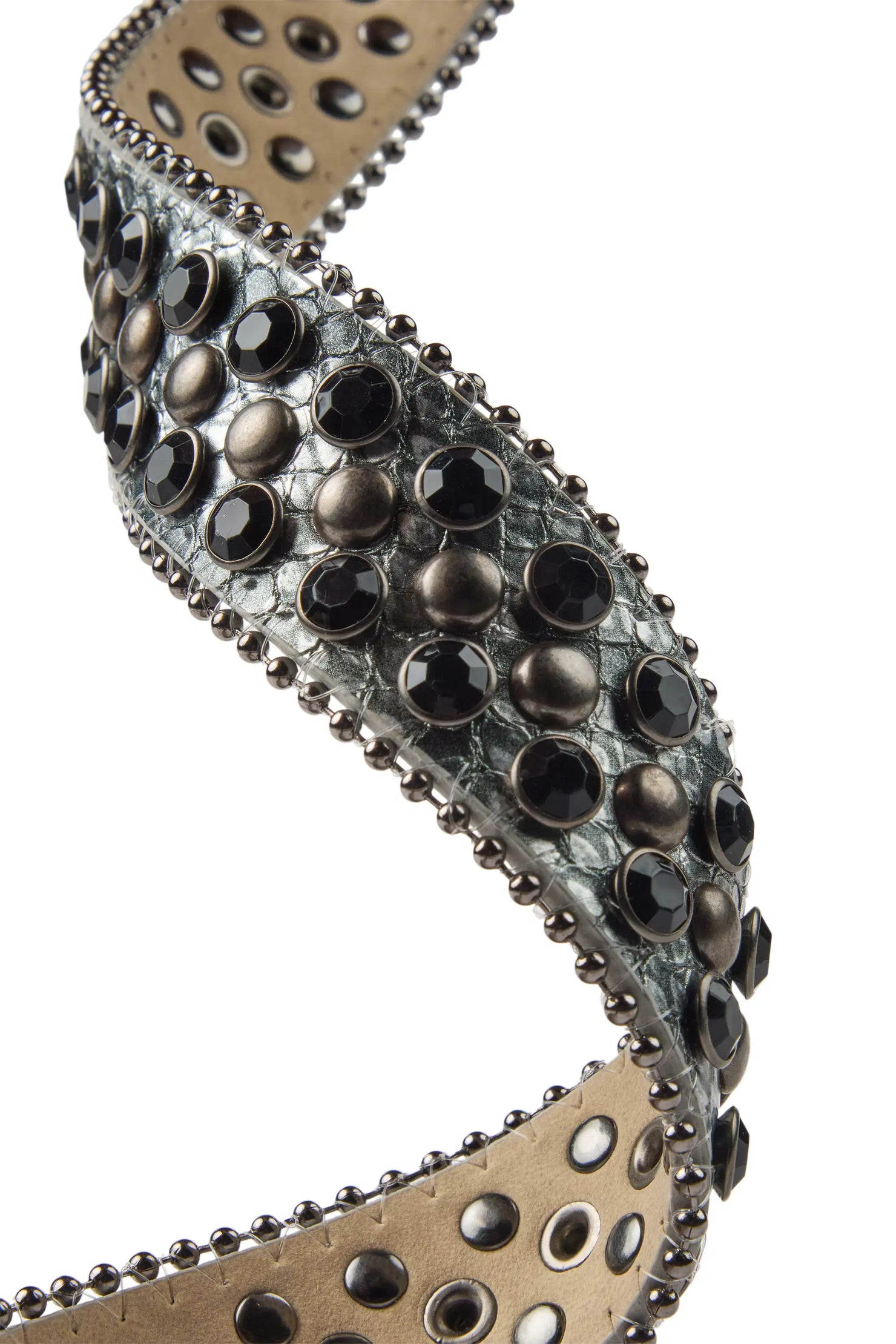 Boys Hawk Black/Silver Rockstar Logo Belt