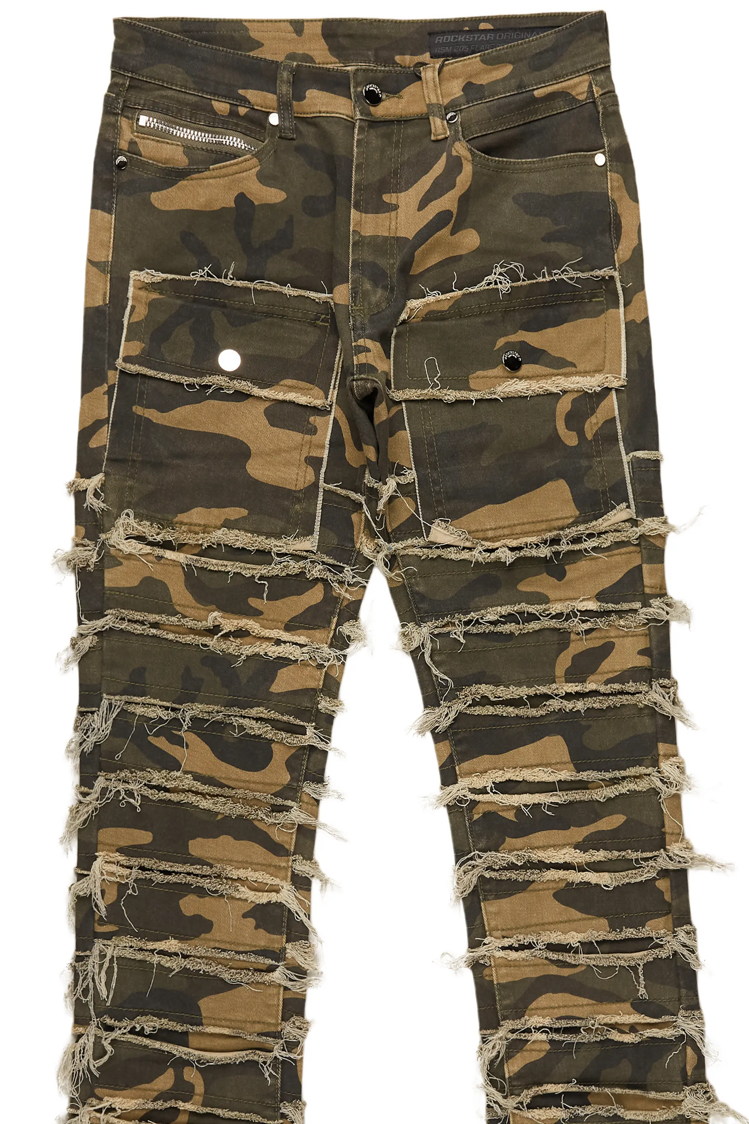 Kinby Camo Stacked Flare Jean