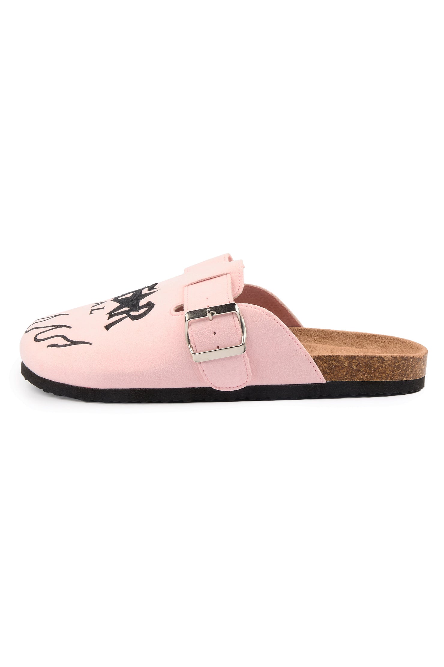 Womens Firewalk Pink Suede Mule