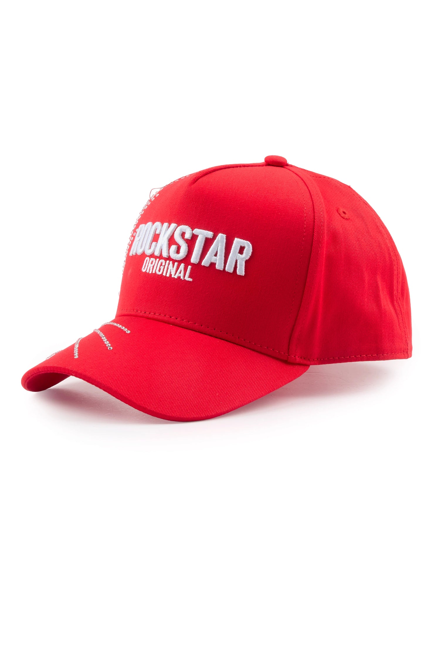 Baldwin Red Rhinestone Trucker Hat