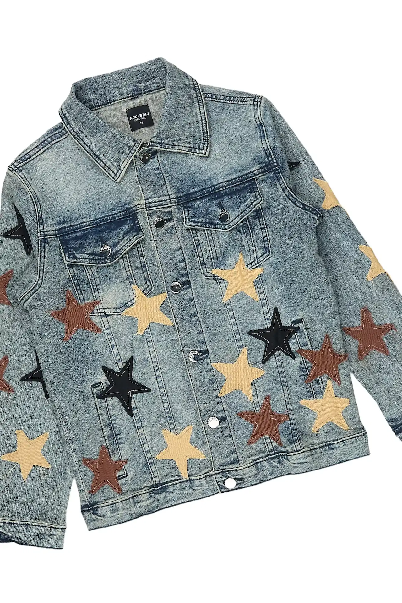 Boys Starlane Tint Denim Jacket & Stacked Jean Set