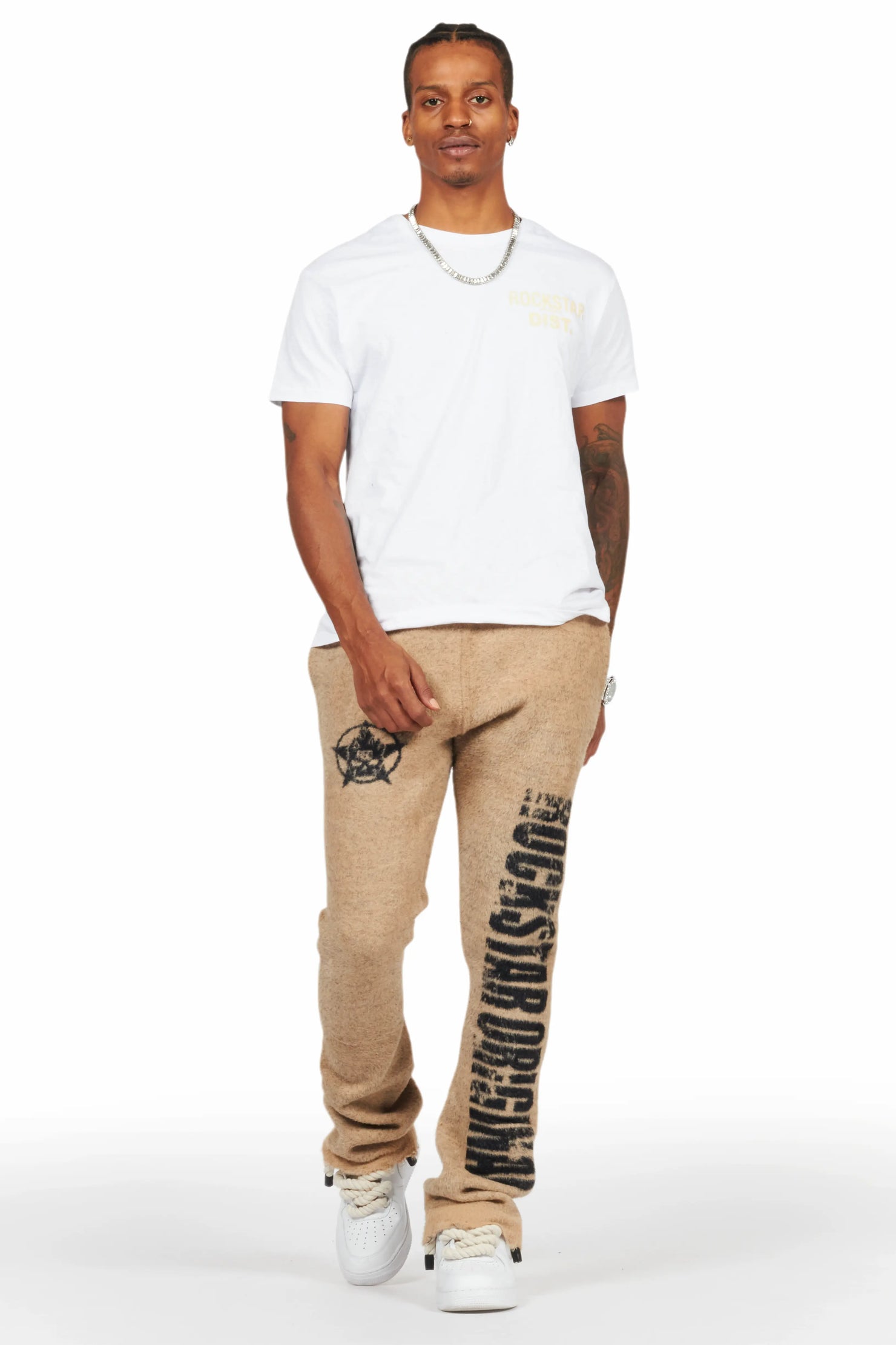 Lake White/Beige Graphic T-Shirt